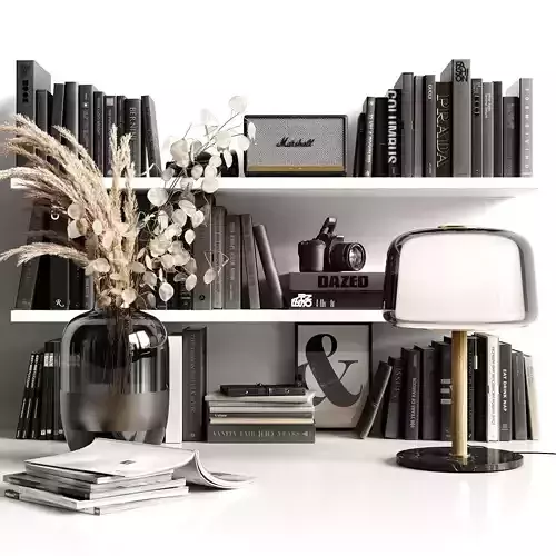 Black shelves