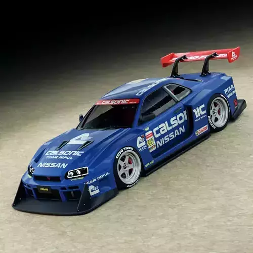 Nissan Skyline R34 Calsonic Livery