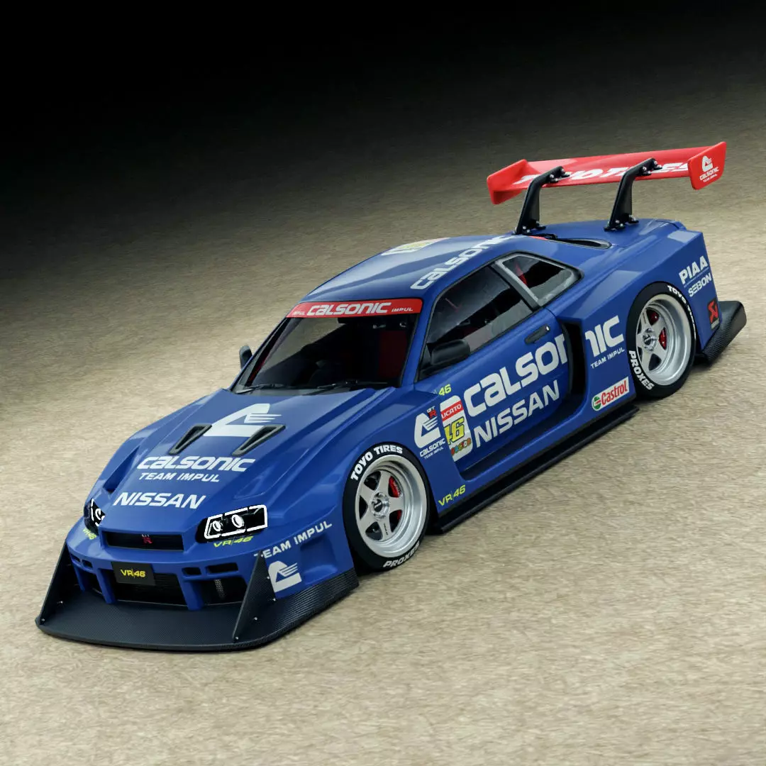 Nissan Skyline R34 Calsonic Livery 3D model