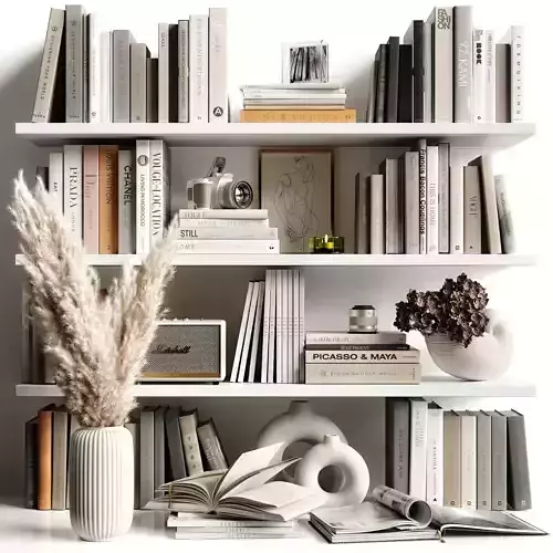 White shelves 3D model