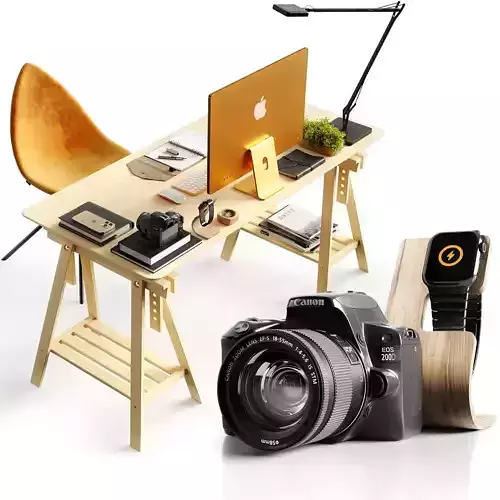 Workspace Orange 3D model