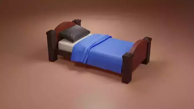 cartoon bed