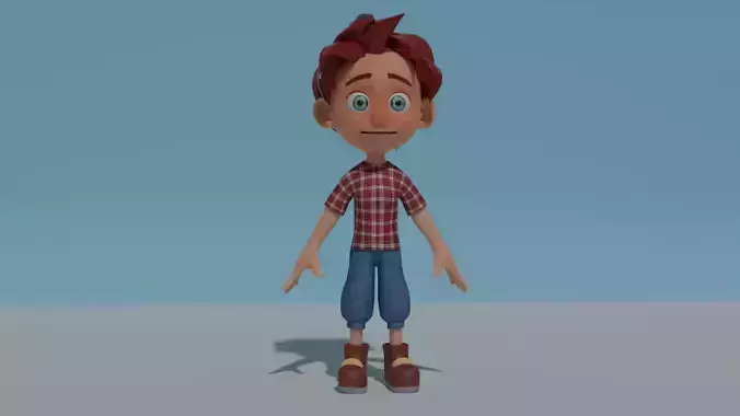 Exceptional 3D Boy Character Perfect for Animation and Gaming