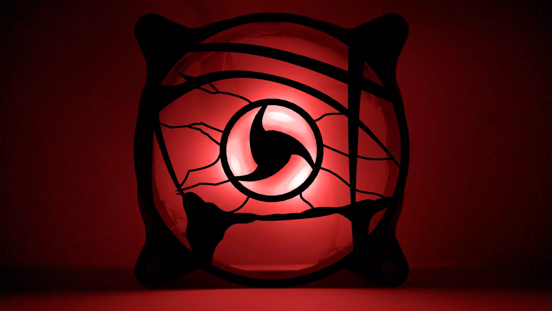 Itachi Uchiha Mangekyou Sharingan PC fan cover 3D print model