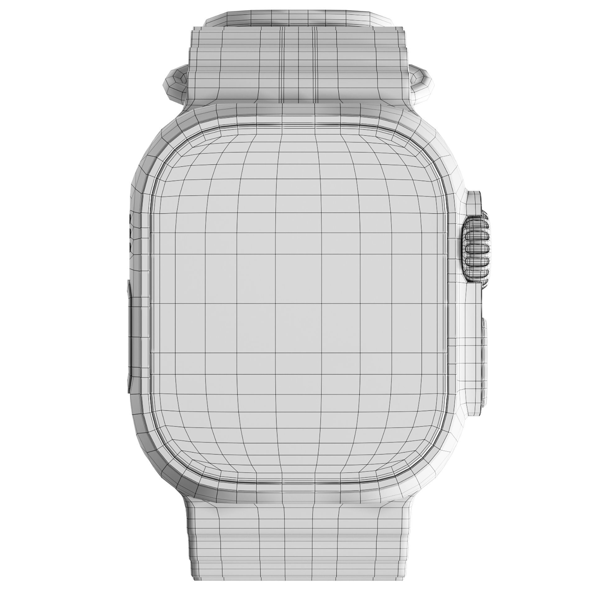 Apple Watch  Ultra White Ocean Band 3D model_13