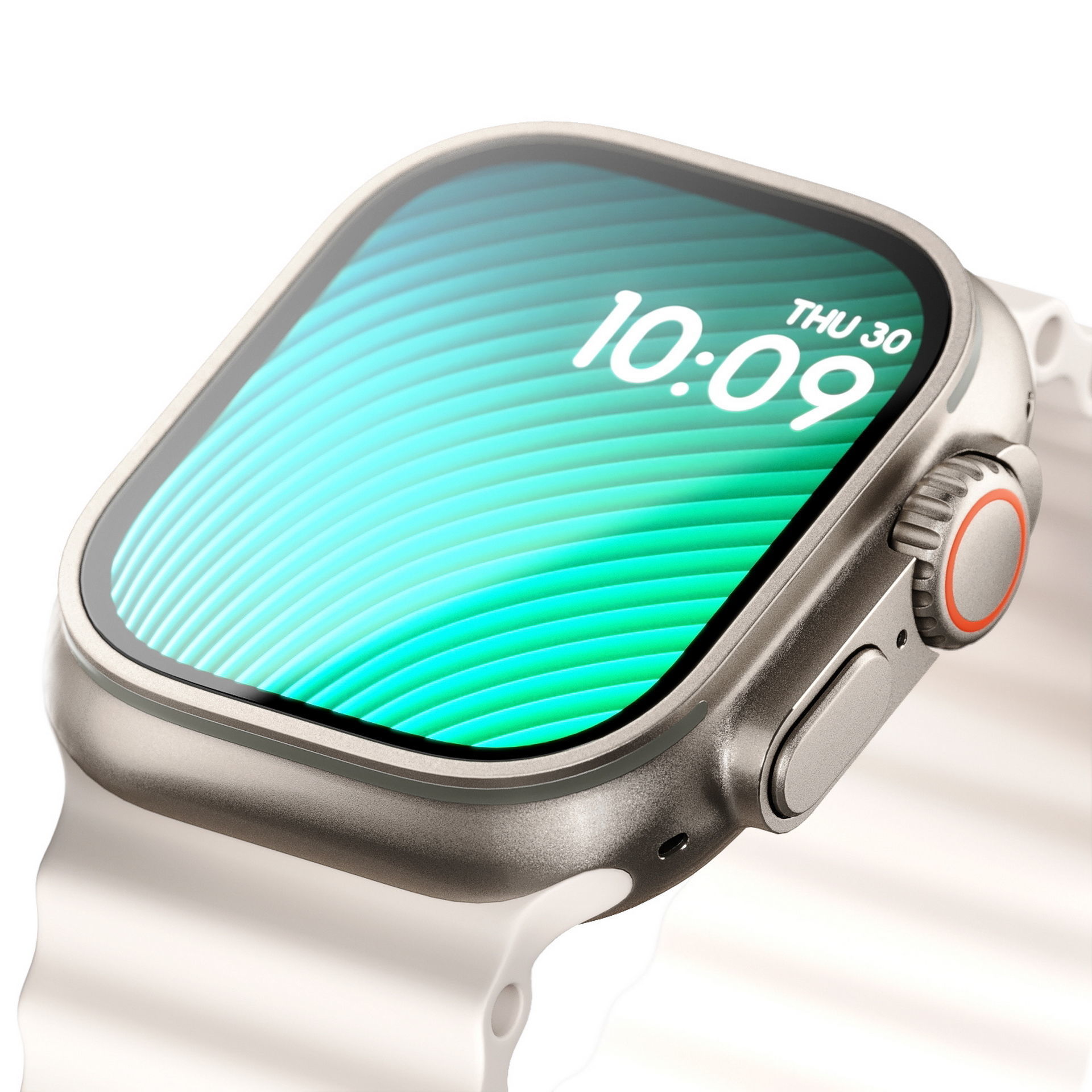 Apple Watch Ultra White Ocean Band 3D model CGTrader