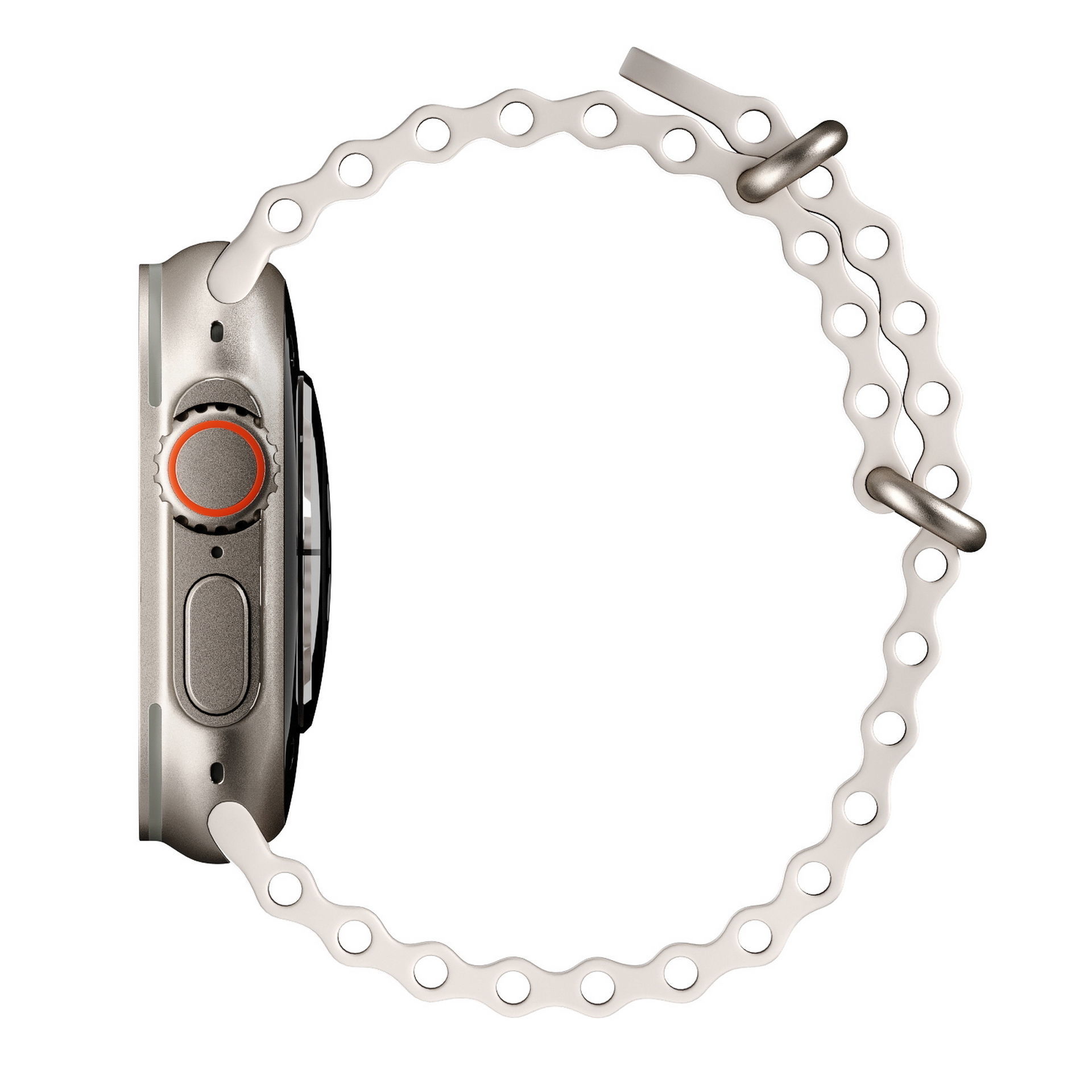 Apple Watch  Ultra White Ocean Band 3D model_6