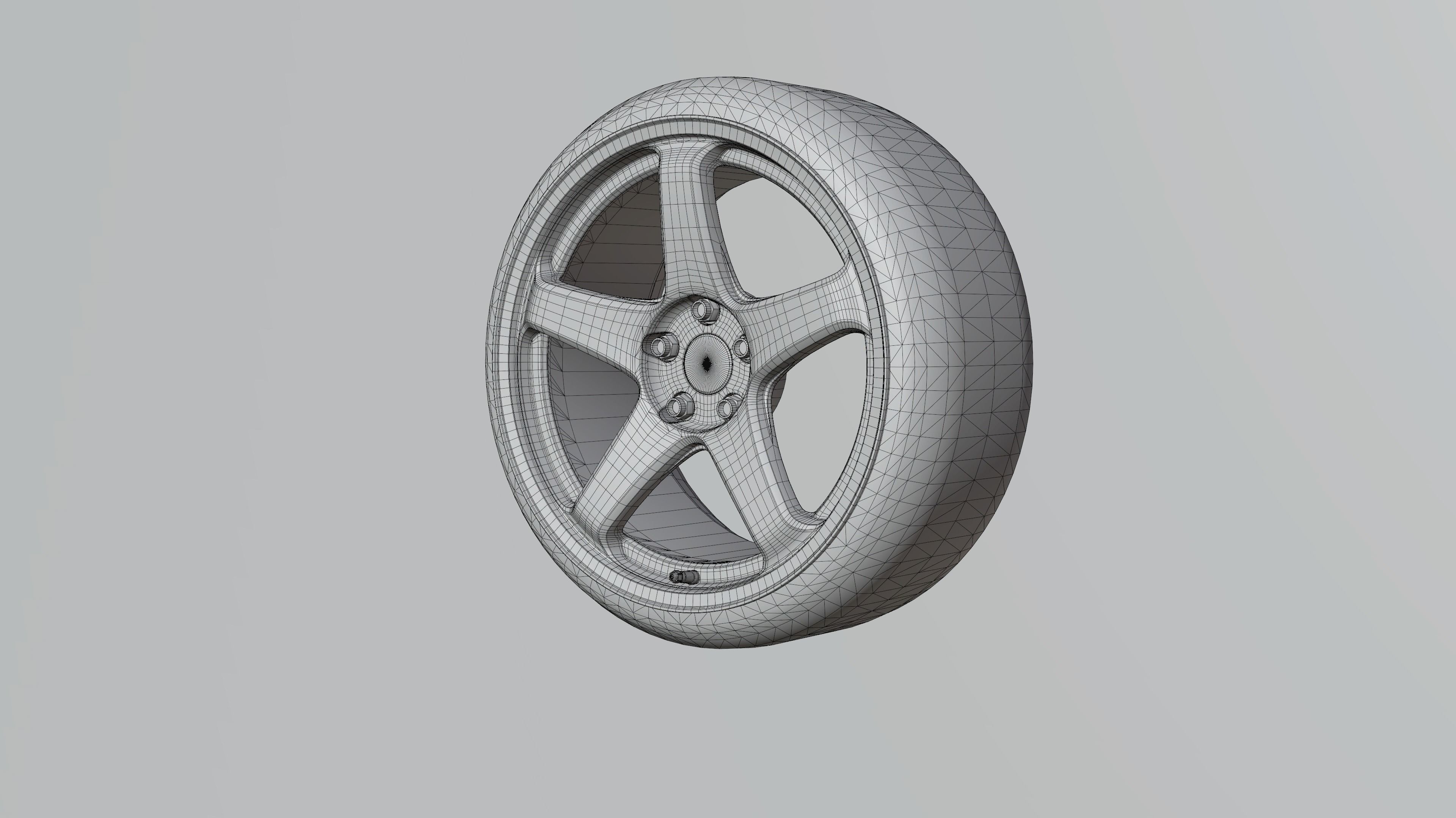 Enkei PF05 Anime Prototype Low-poly 3D model_3