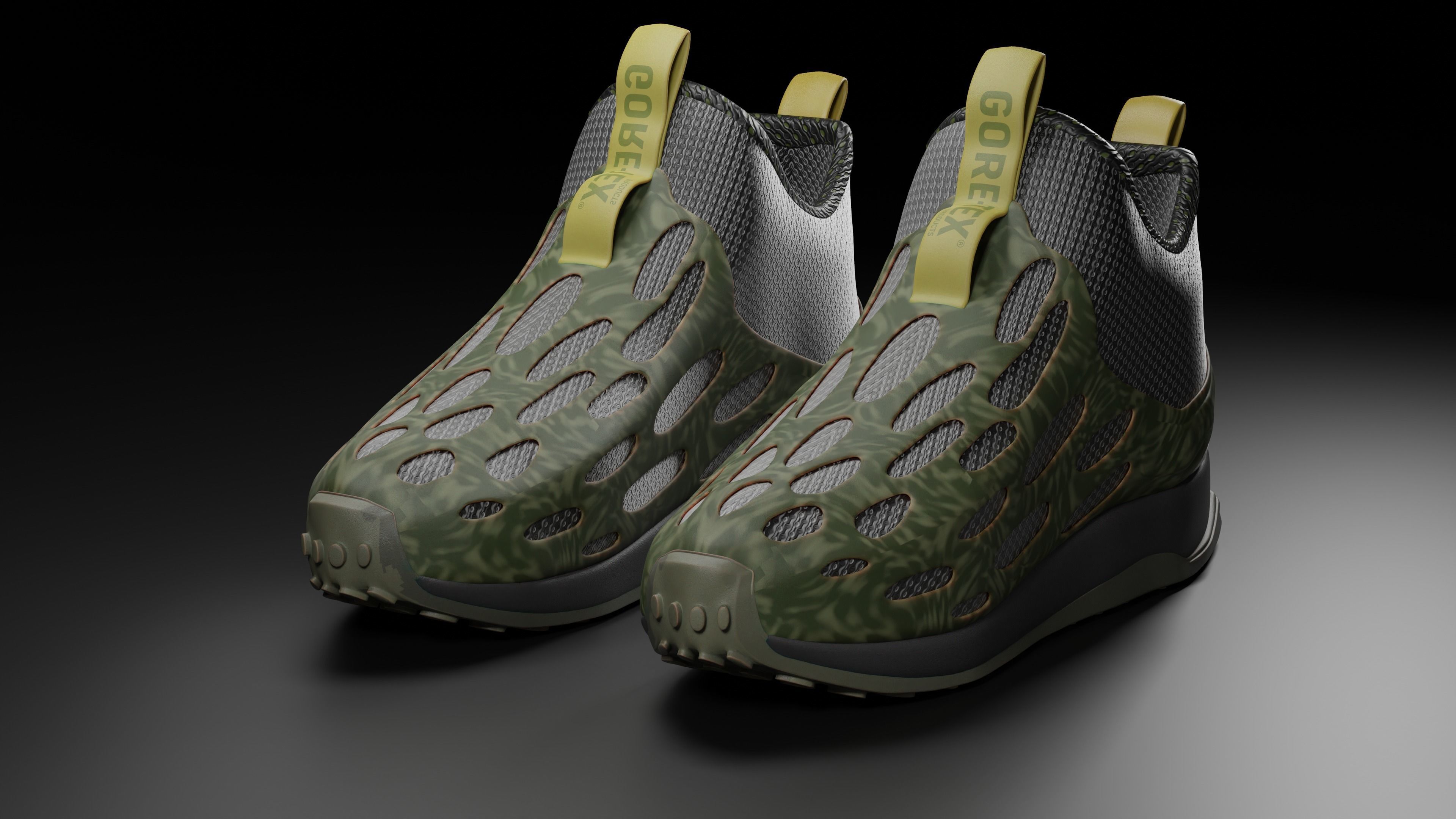Shoes - Merrell - Hydro Runner Mid GORE-TEX 3D model_2