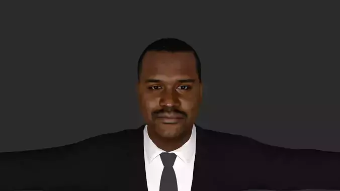 Shaq ONeal Hyper Realistic Full Body Rigged Character 3D model