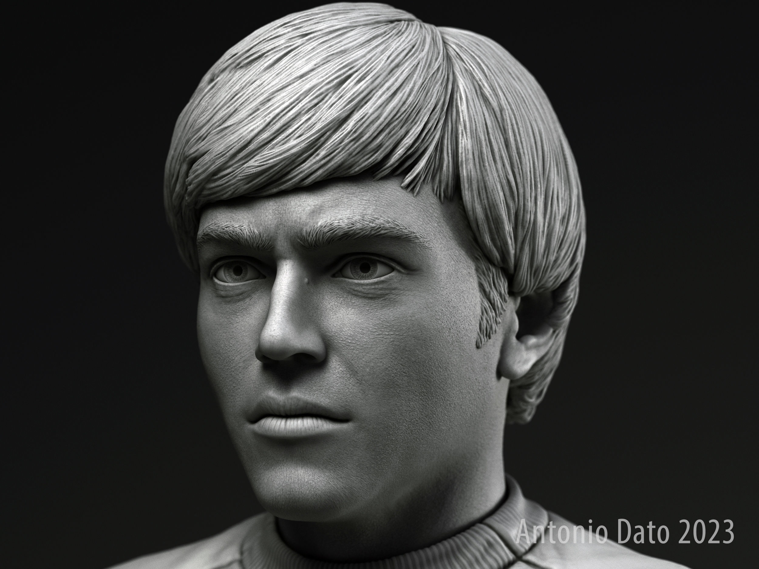 Walter Koenig as Pavel Chekov Bust Printable 3D Model 3D print model_3