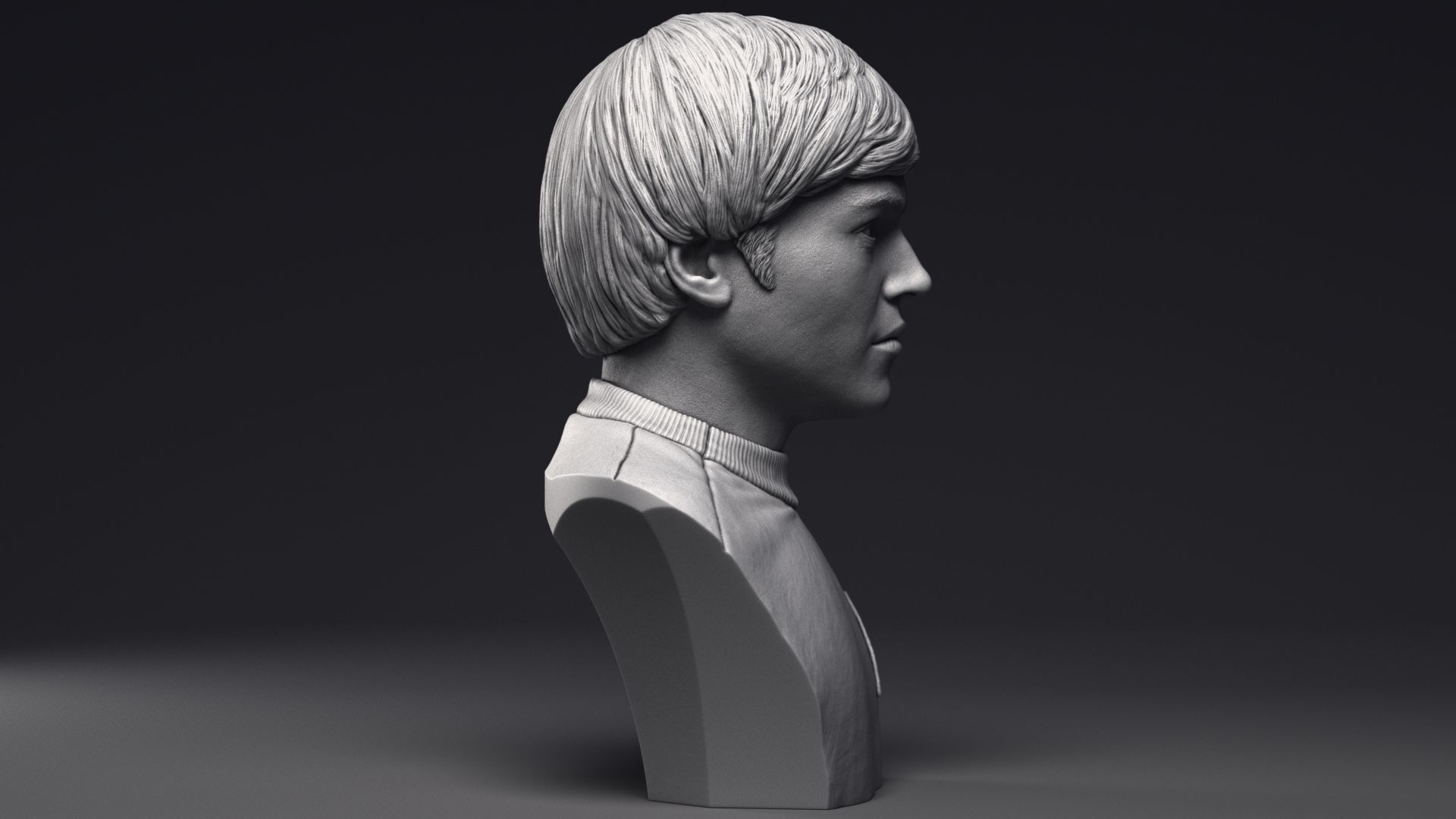 Walter Koenig as Pavel Chekov Bust Printable 3D Model 3D print model_24