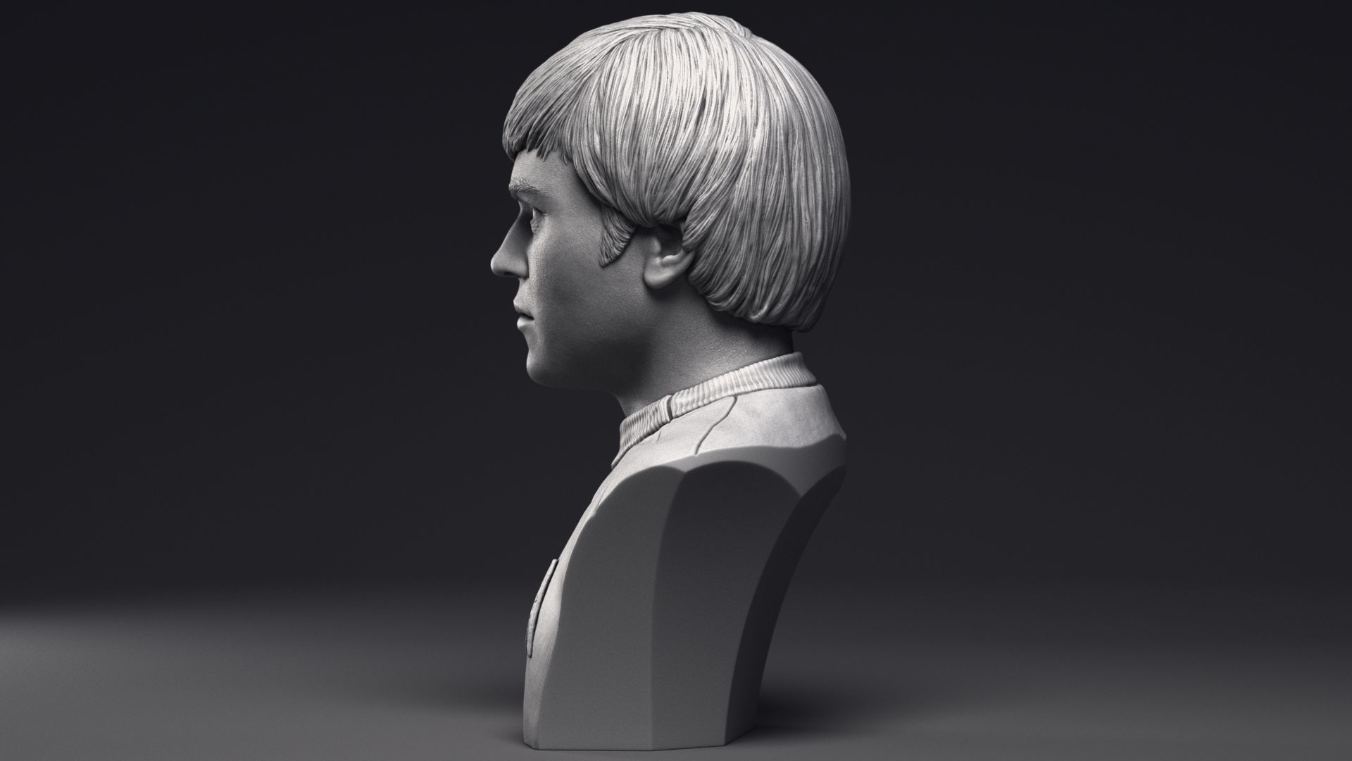 Walter Koenig as Pavel Chekov Bust Printable 3D Model 3D print model_17