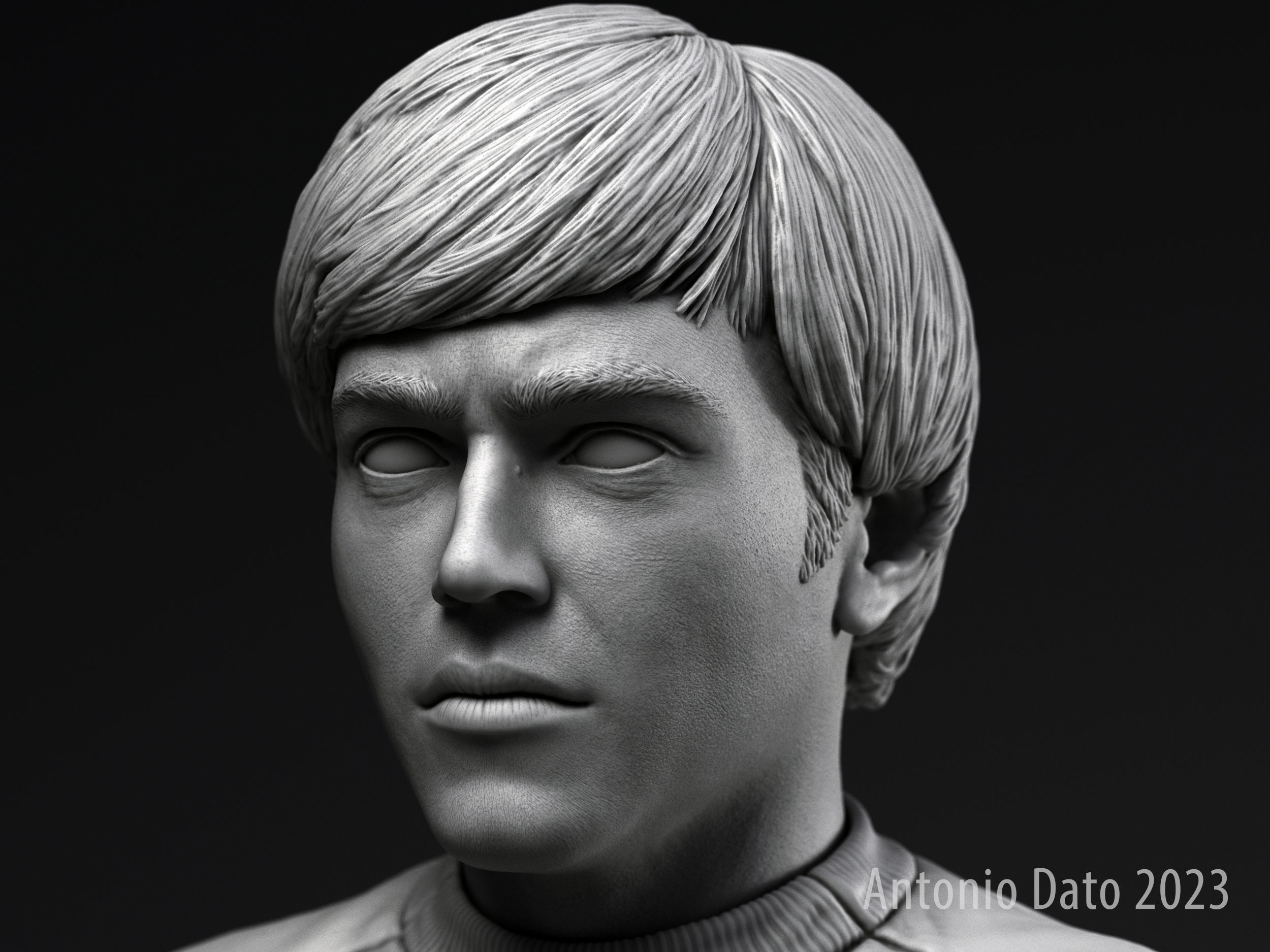 Walter Koenig as Pavel Chekov Bust Printable 3D Model 3D print model_1
