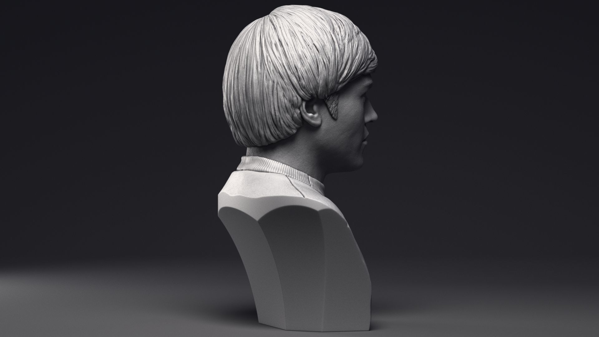 Walter Koenig as Pavel Chekov Bust Printable 3D Model 3D print model_23