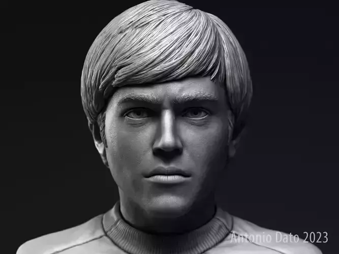 Walter Koenig as Pavel Chekov Bust Printable 3D Model 3D print model