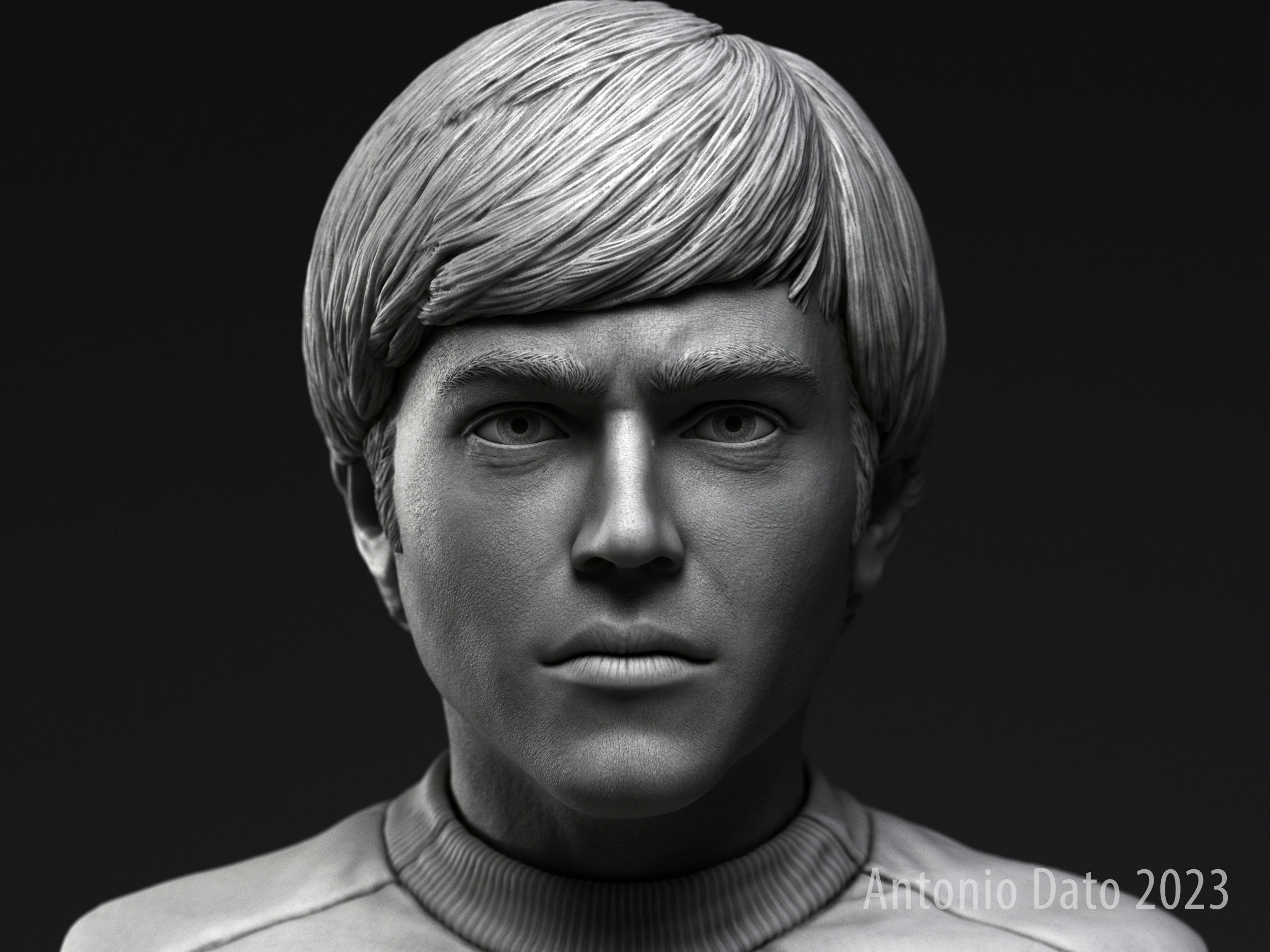 Walter Koenig as Pavel Chekov Bust Printable 3D Model 3D print model_0