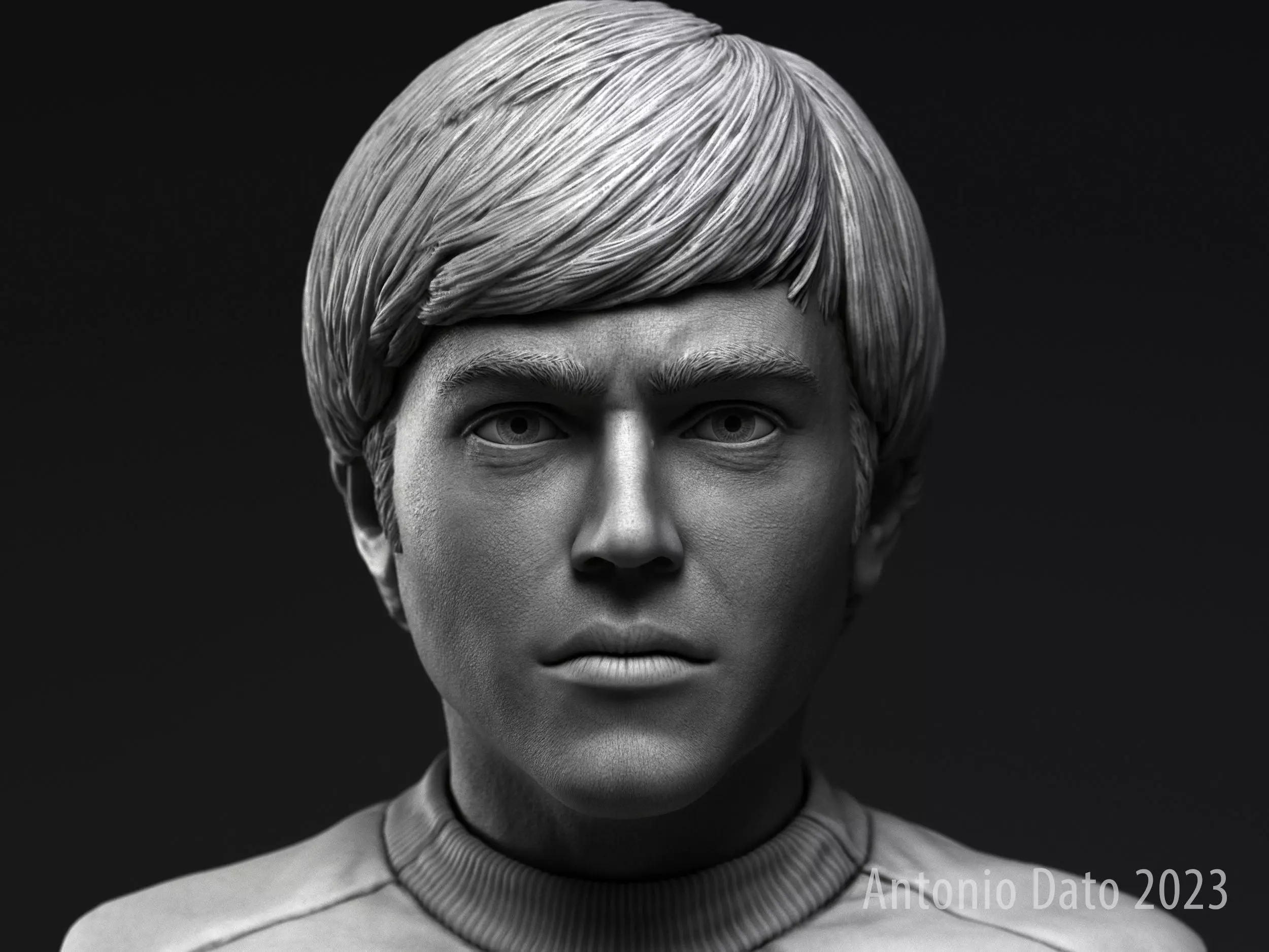 Walter Koenig as Pavel Chekov Bust Printable 3D Model 3D print model_0
