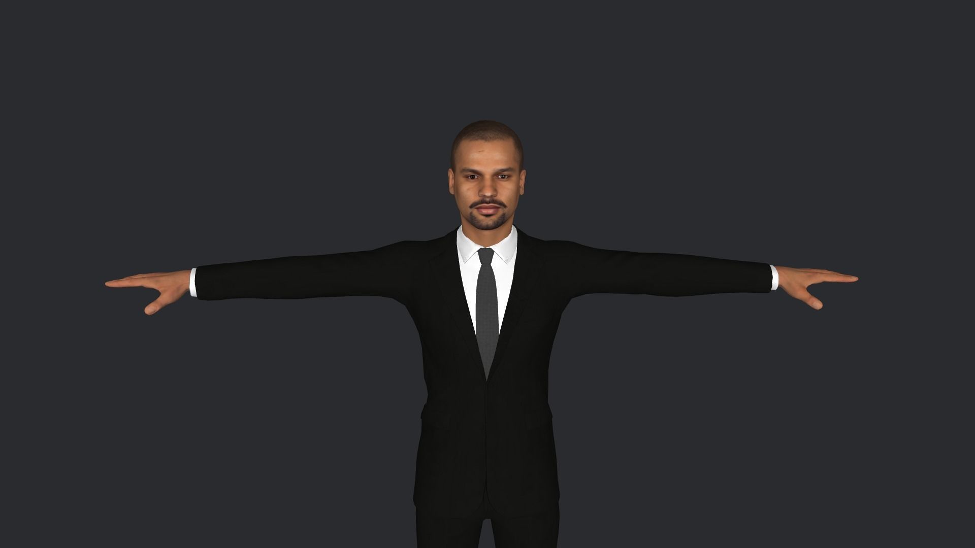 Shikhar Dhawan Hyper Realistic Full Body Rigged Character 3D model_1