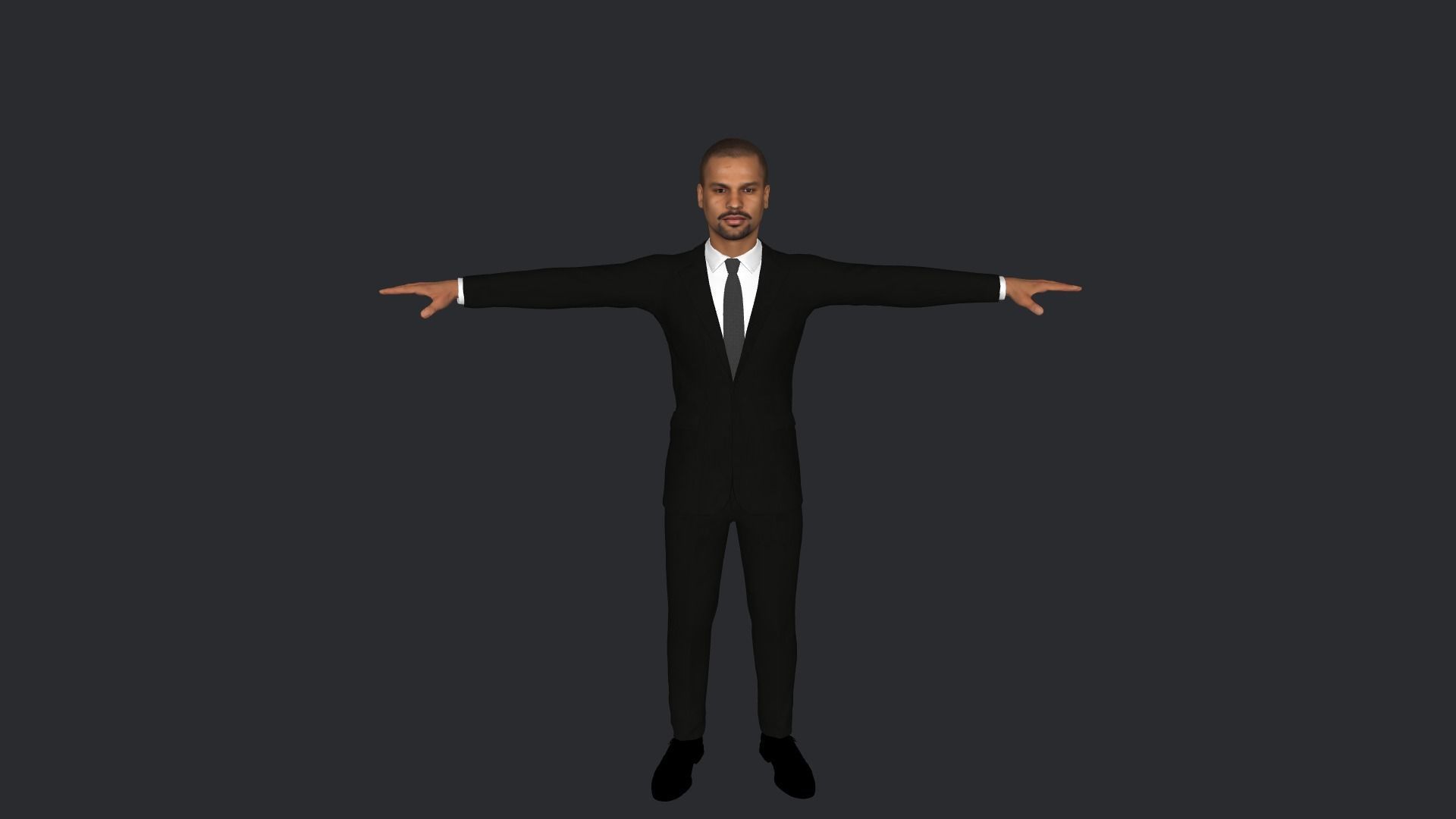 Shikhar Dhawan Hyper Realistic Full Body Rigged Character 3D model_12
