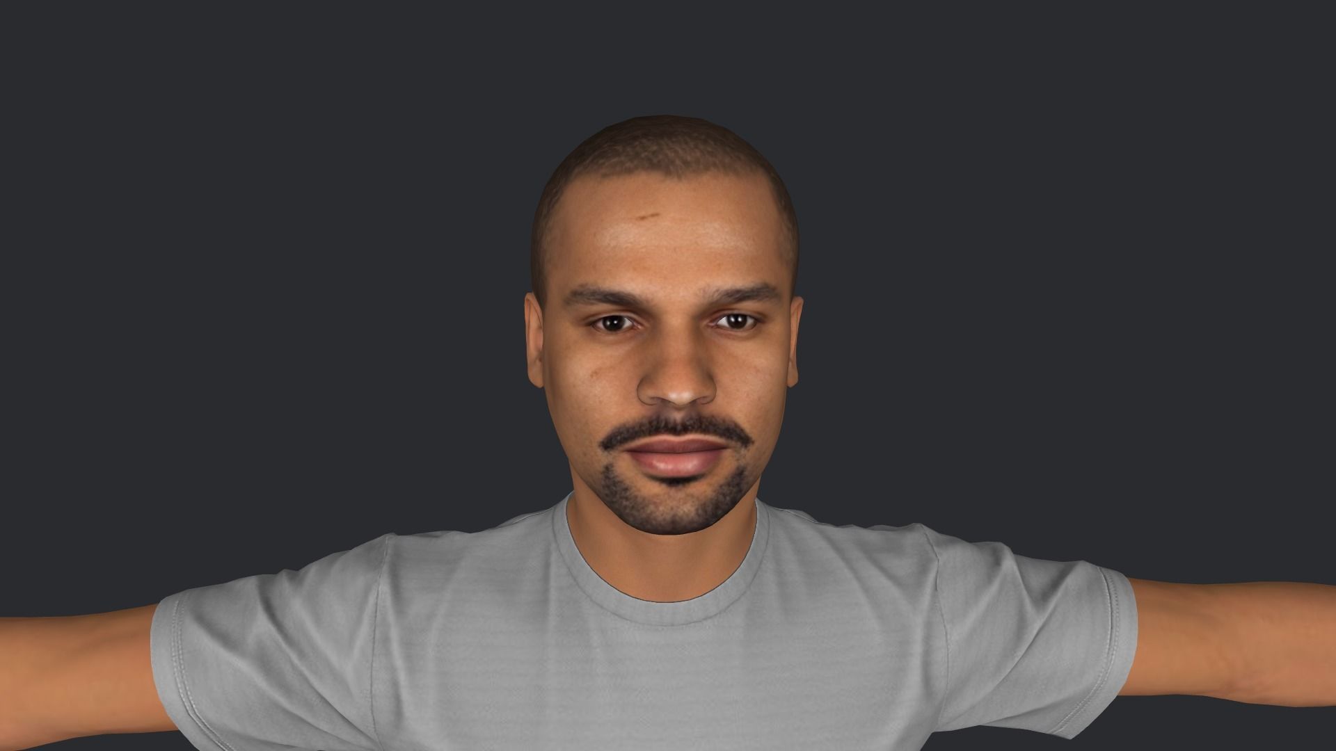 Shikhar Dhawan Hyper Realistic Full Body Rigged Character 3D model_16