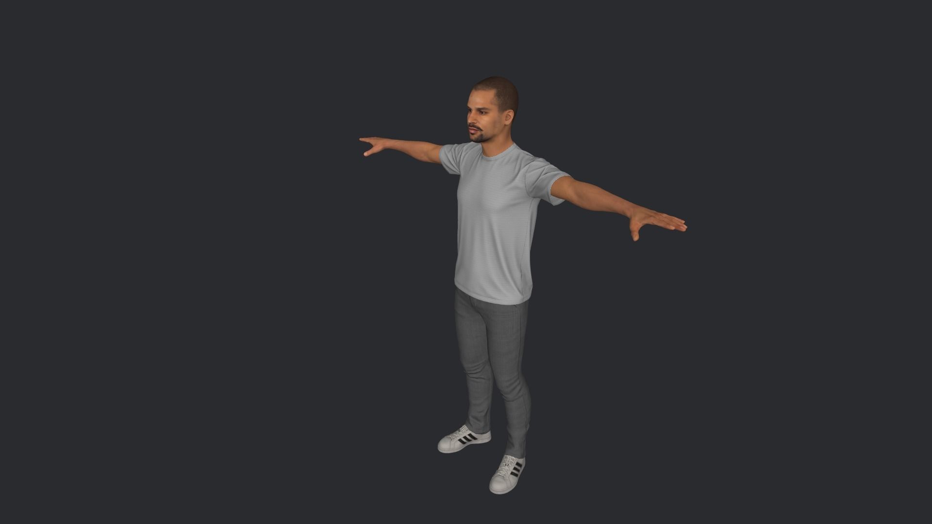 Shikhar Dhawan Hyper Realistic Full Body Rigged Character 3D model_19