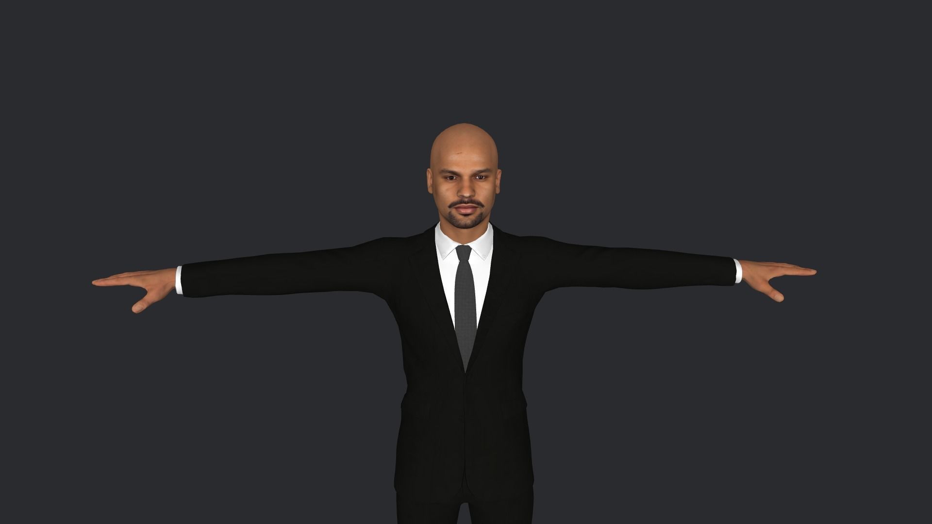 Shikhar Dhawan Hyper Realistic Full Body Rigged Character 3D model_22