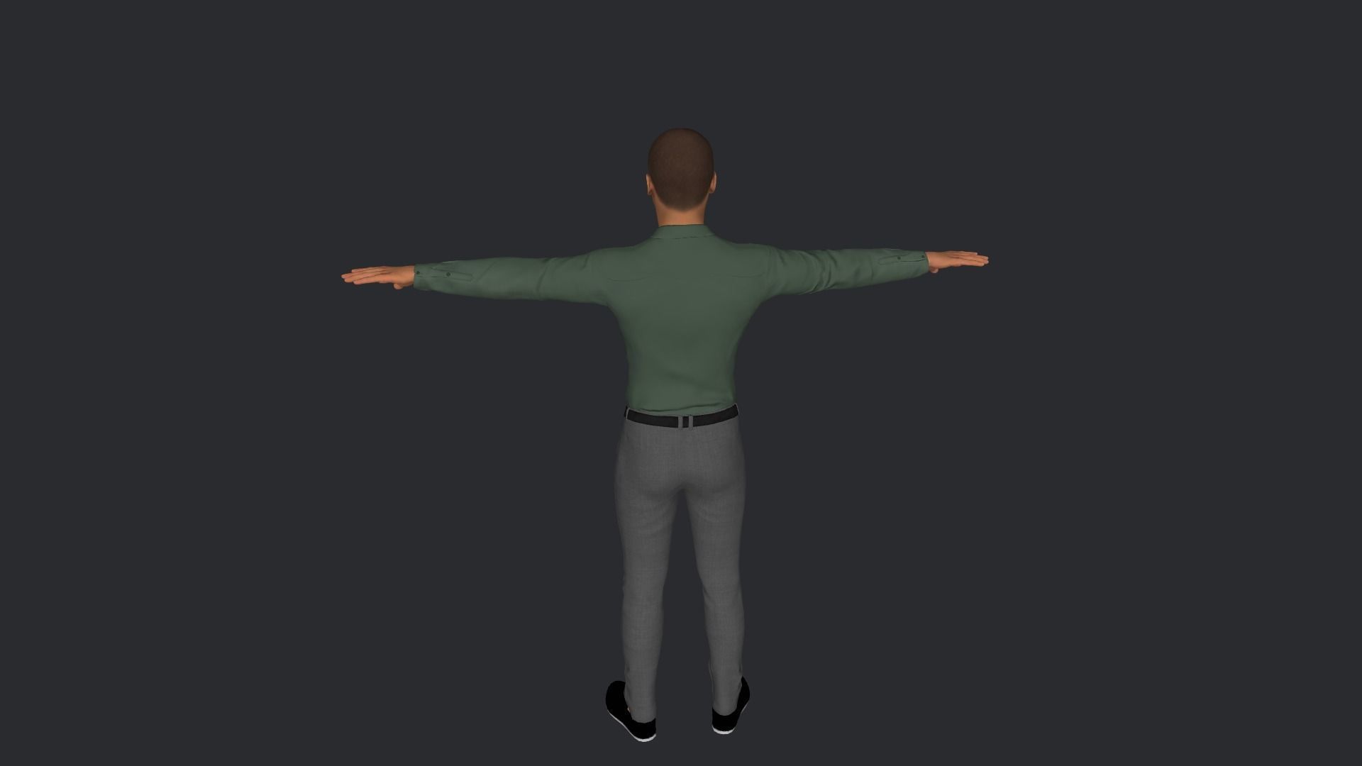 Shikhar Dhawan Hyper Realistic Full Body Rigged Character 3D model_4