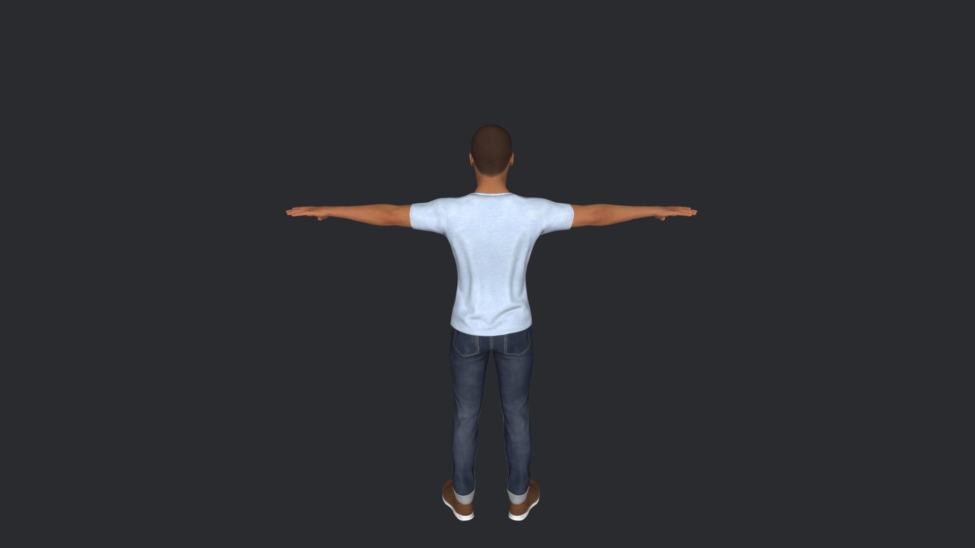Shikhar Dhawan Hyper Realistic Full Body Rigged Character 3D model_9