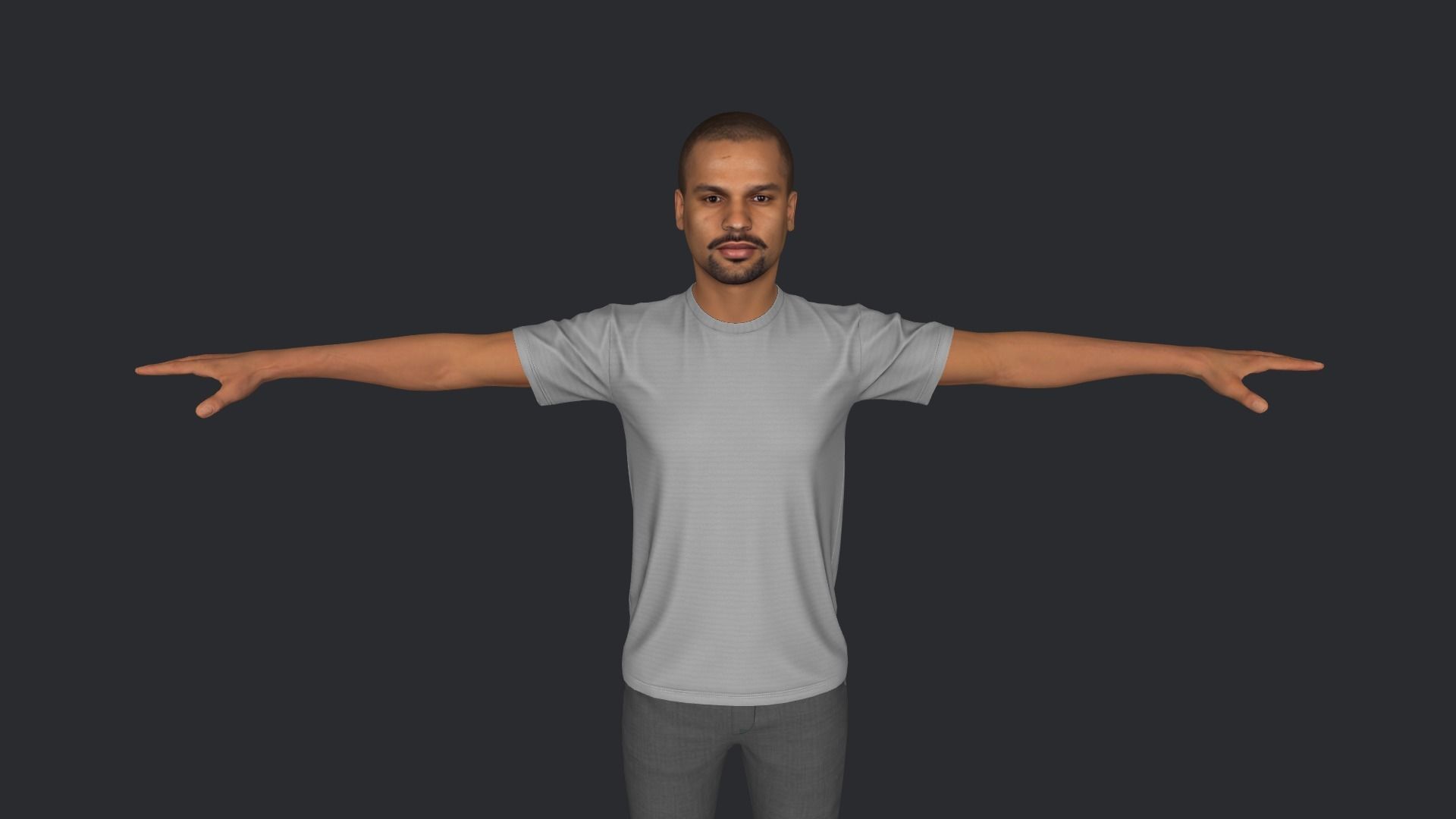 Shikhar Dhawan Hyper Realistic Full Body Rigged Character 3D model_17