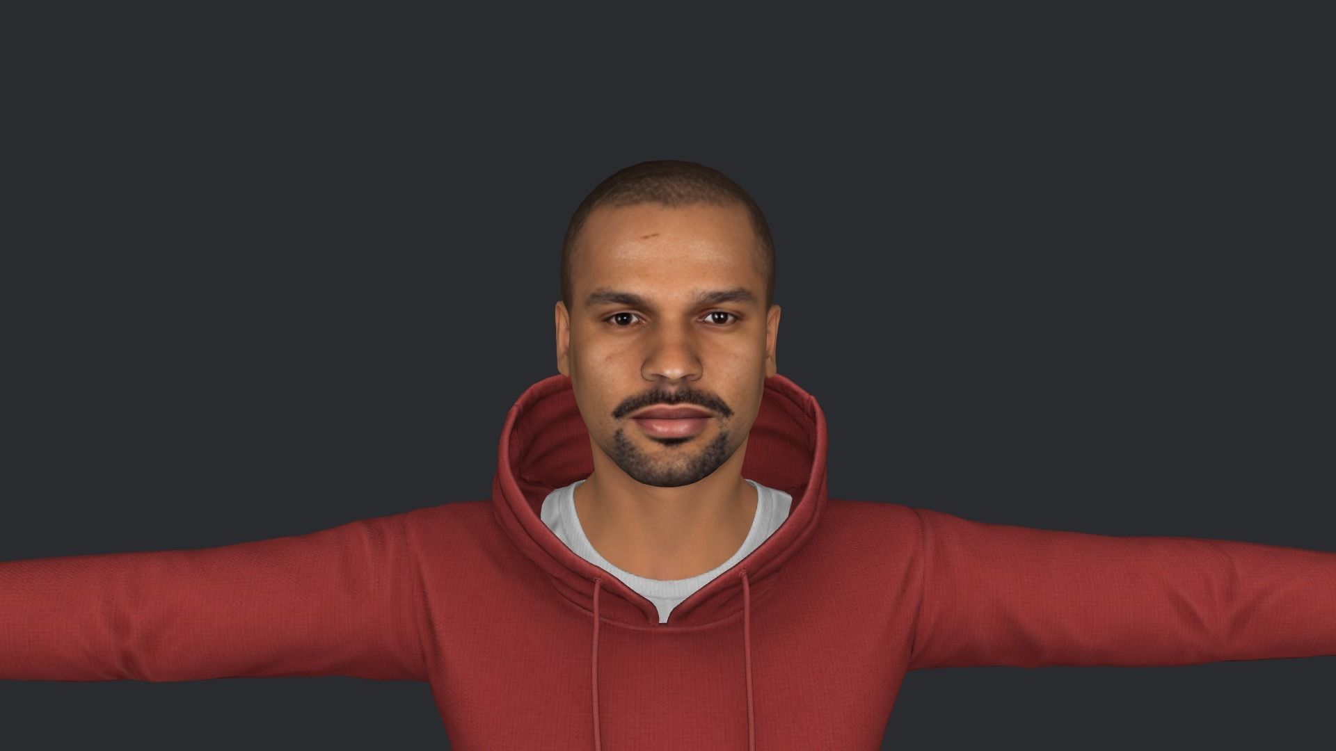 Shikhar Dhawan Hyper Realistic Full Body Rigged Character 3D model_10