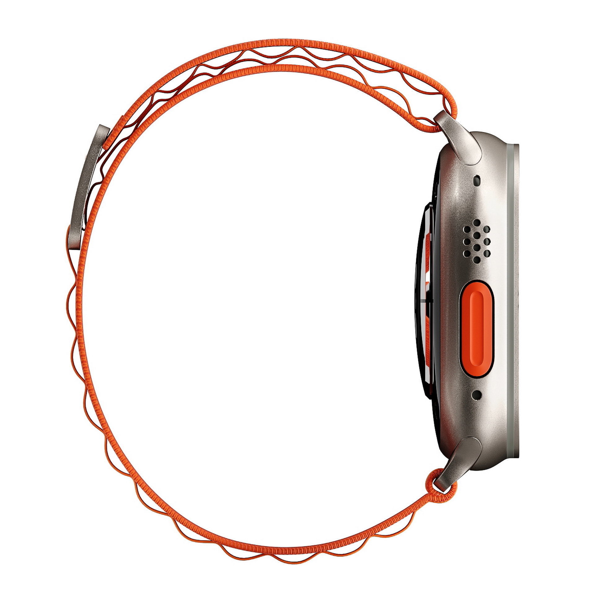 Apple Watch Ultra Orange Alpine Loop 3D model_6
