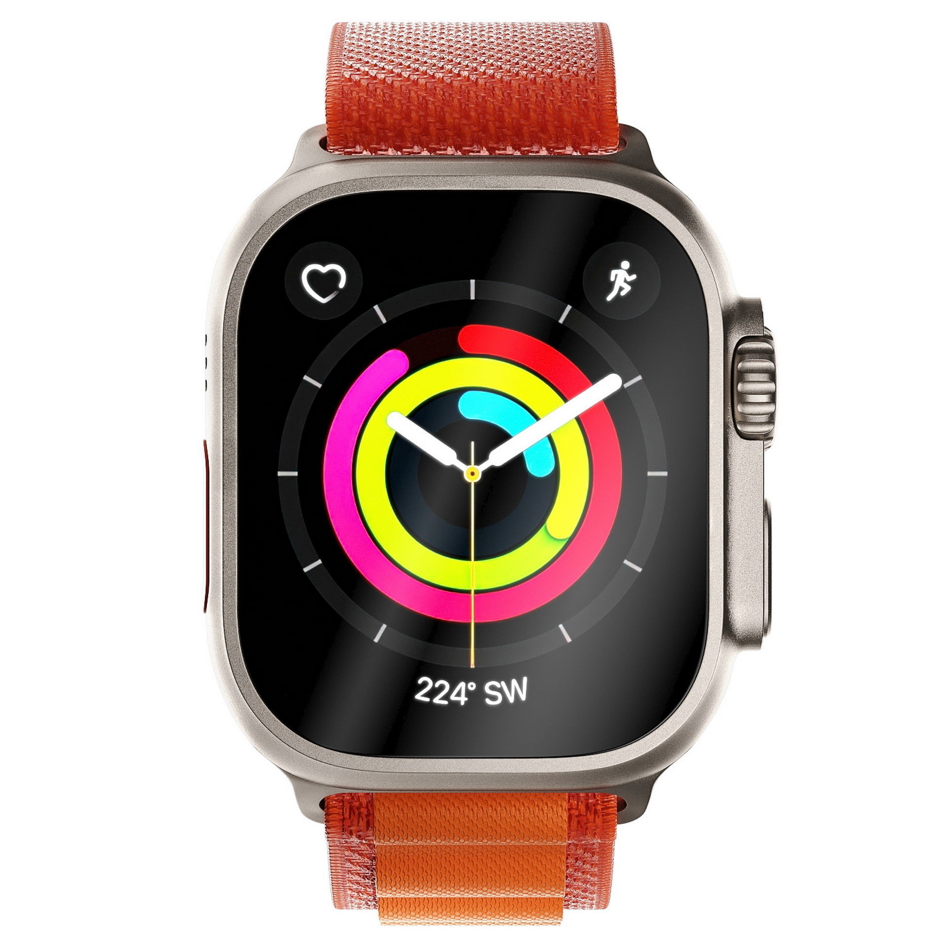 Apple Watch Ultra Orange Alpine Loop 3D model_5