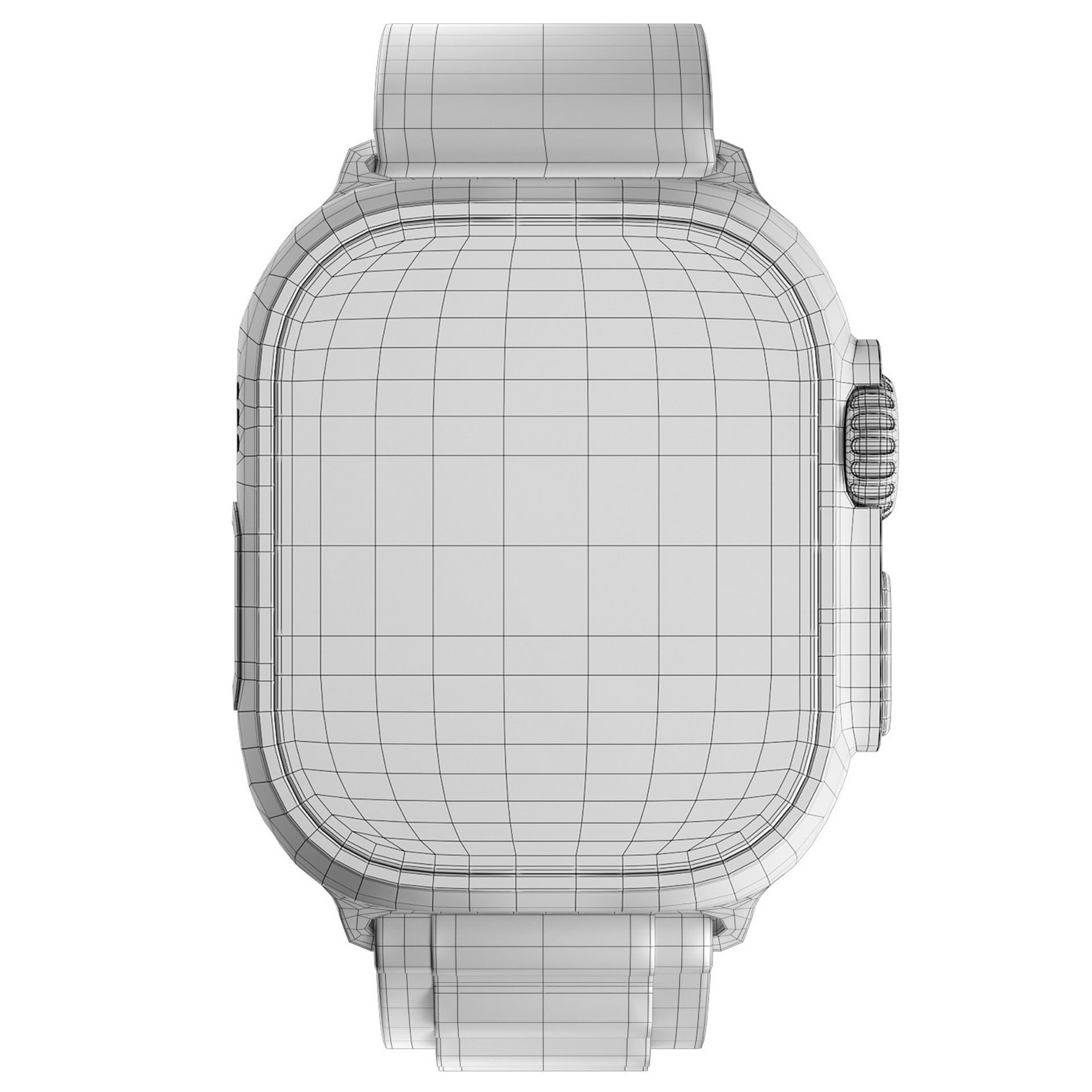 Apple Watch Ultra Orange Alpine Loop 3D model_11