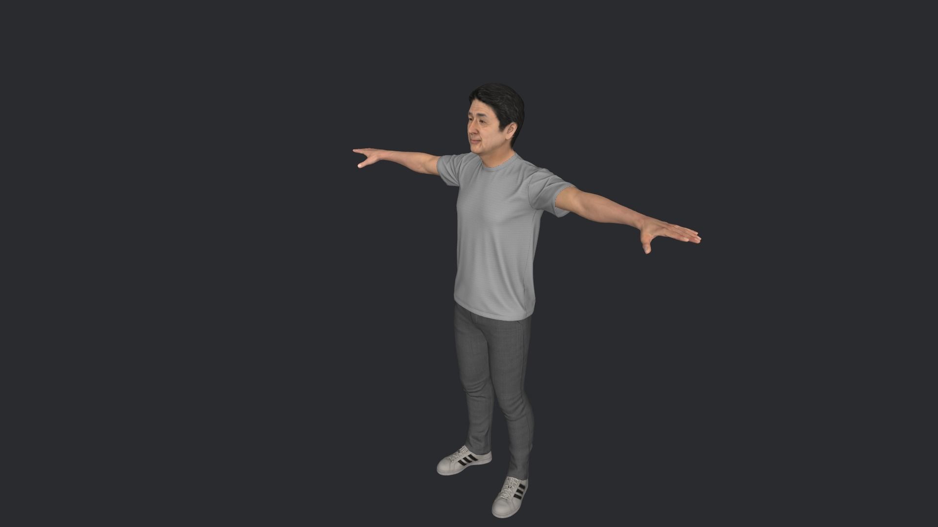 Shinzo Abe Hyper Realistic Full Body Rigged Character 3D model_19