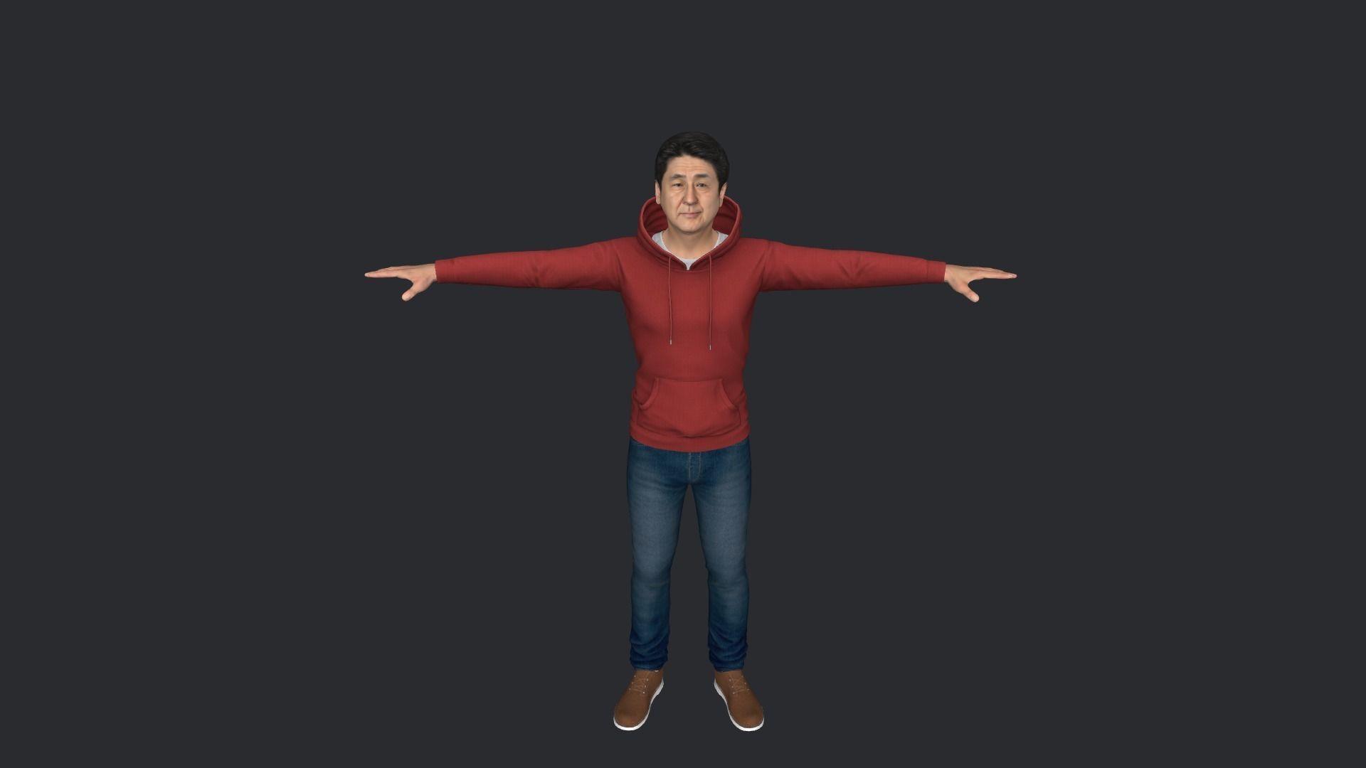 Shinzo Abe Hyper Realistic Full Body Rigged Character 3D model_13