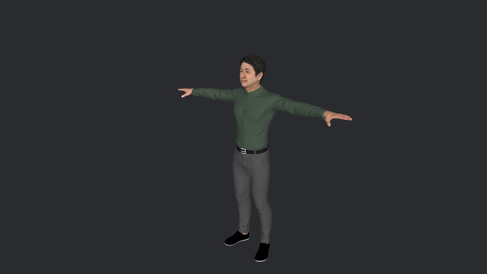 Shinzo Abe Hyper Realistic Full Body Rigged Character 3D model_3