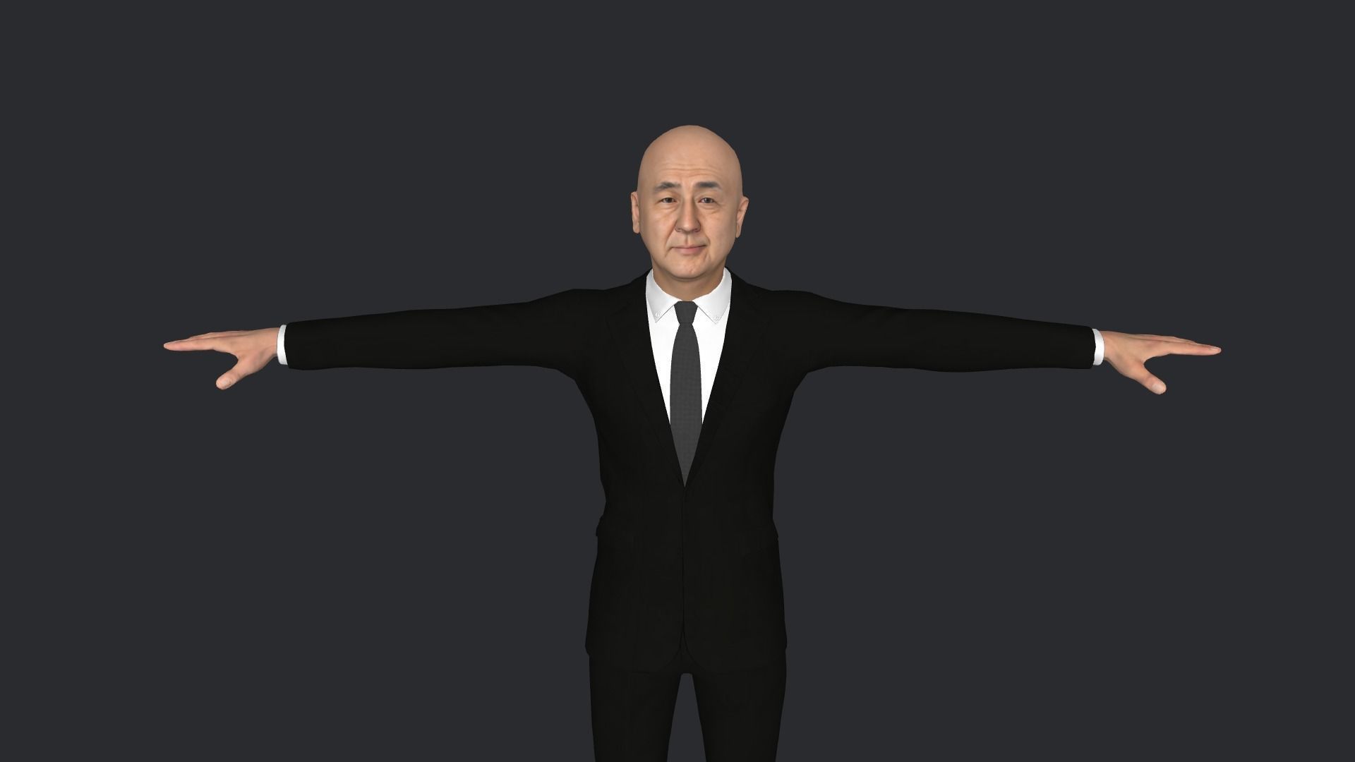 Shinzo Abe Hyper Realistic Full Body Rigged Character 3D model_22