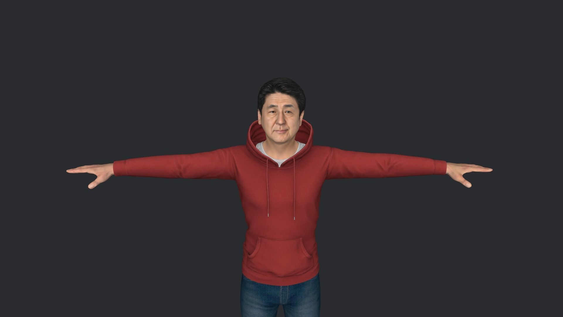 Shinzo Abe Hyper Realistic Full Body Rigged Character 3D model_11
