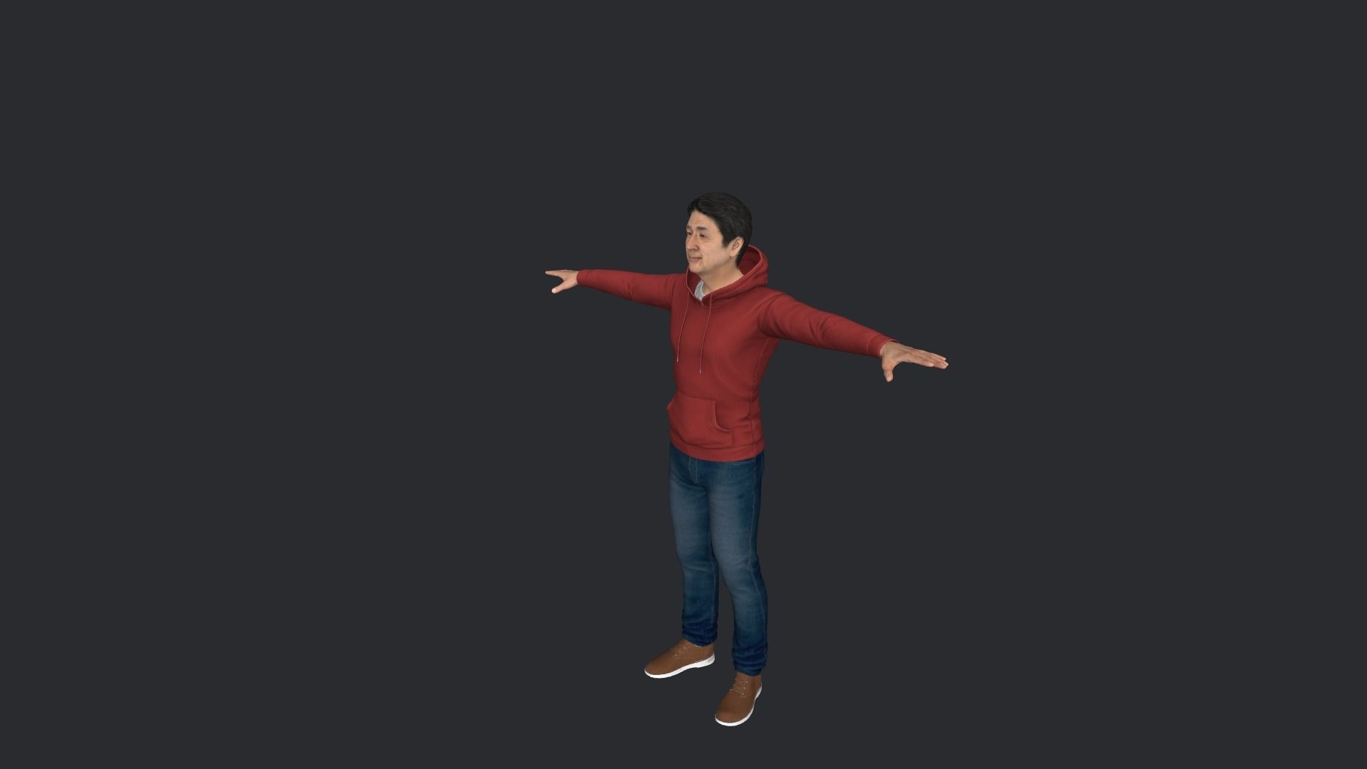 Shinzo Abe Hyper Realistic Full Body Rigged Character 3D model_14