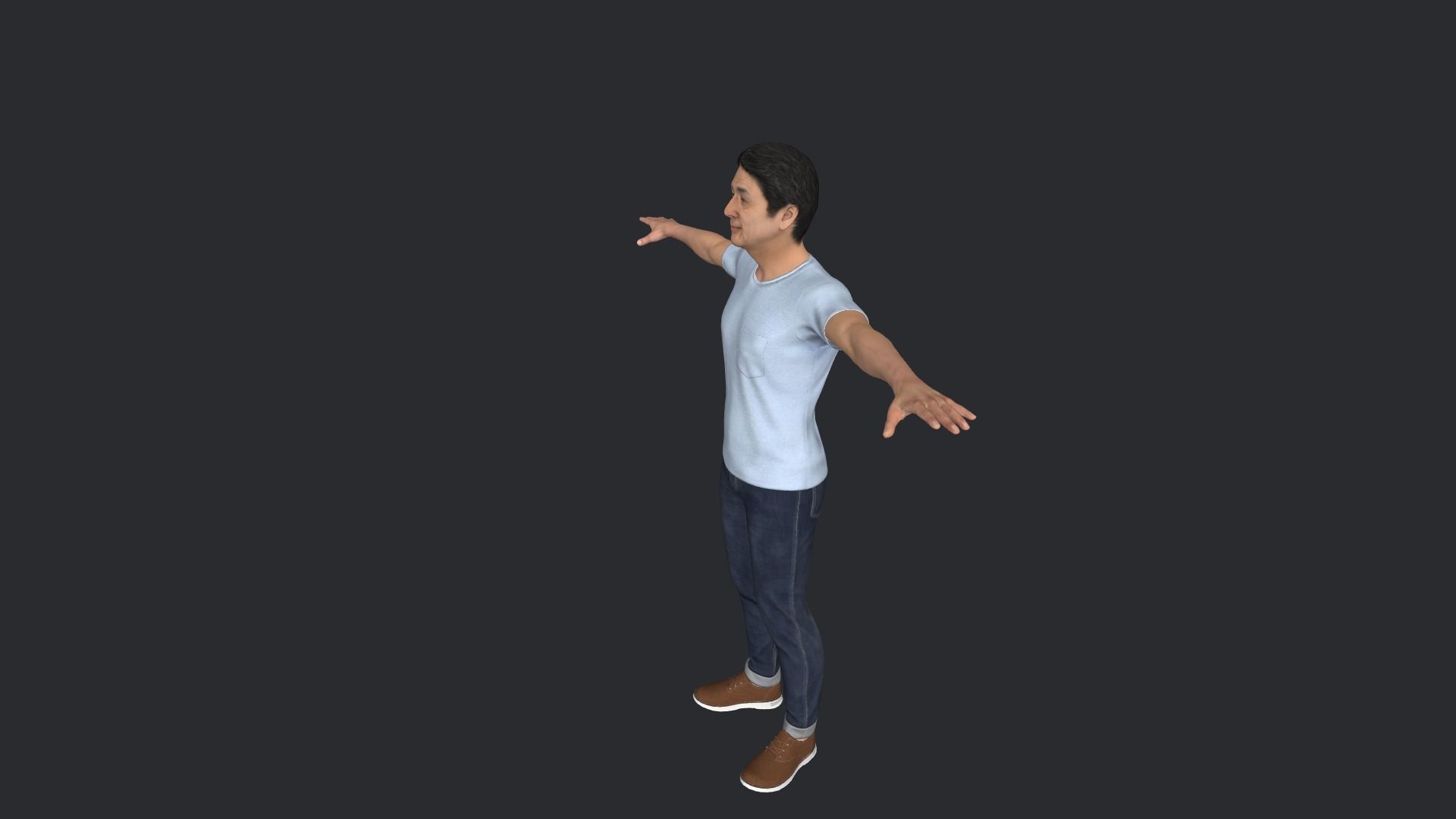 Shinzo Abe Hyper Realistic Full Body Rigged Character 3D model_8