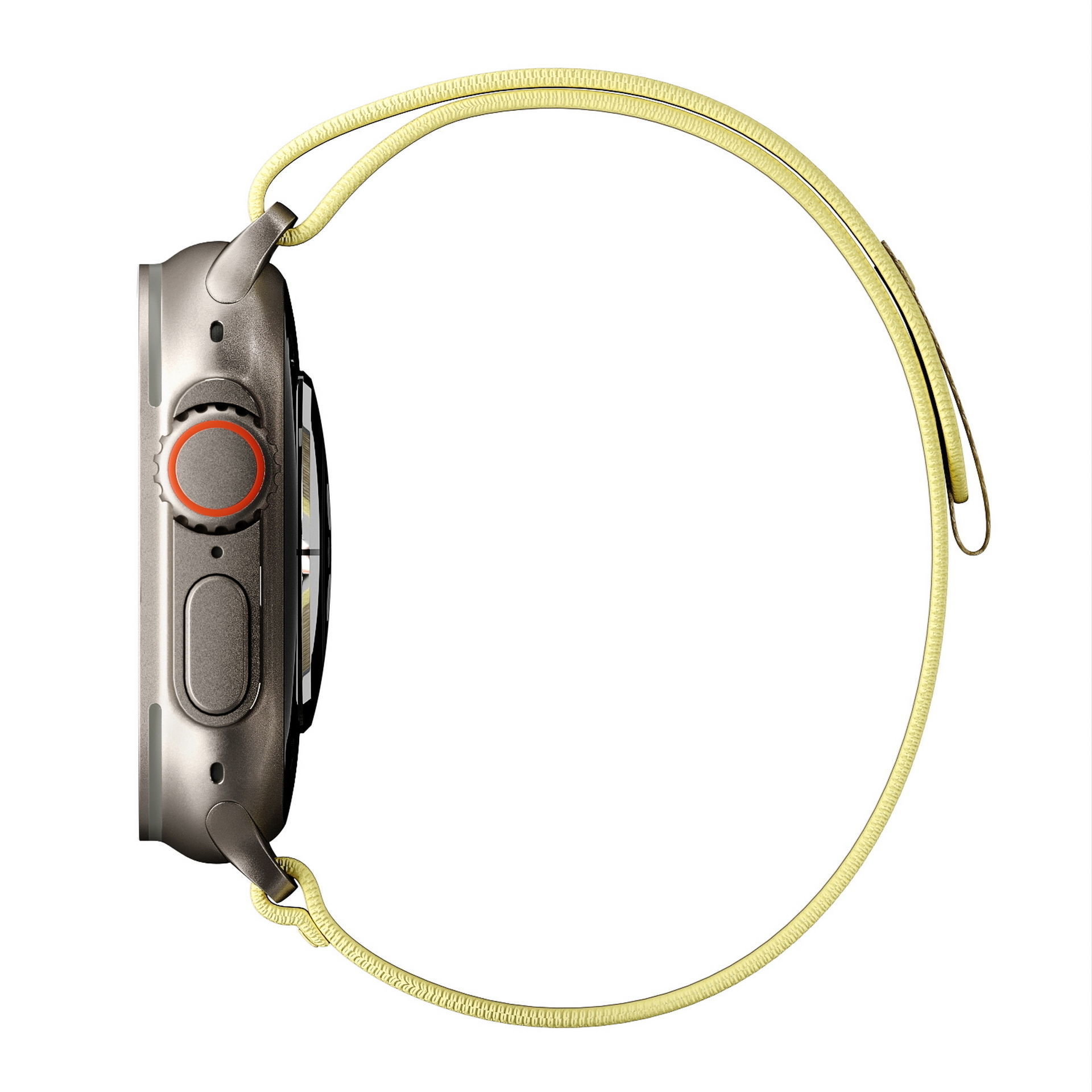 Apple Watch Ultra YellowBeige TrailLoop 3D model_5
