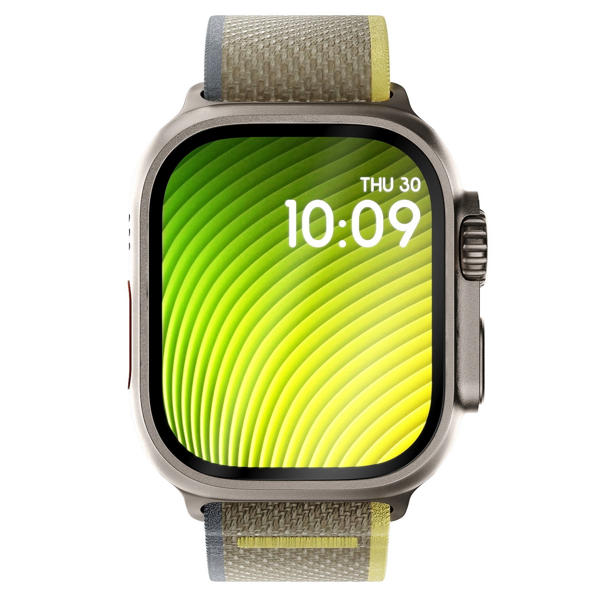 Apple Watch Ultra YellowBeige TrailLoop 3D model_4