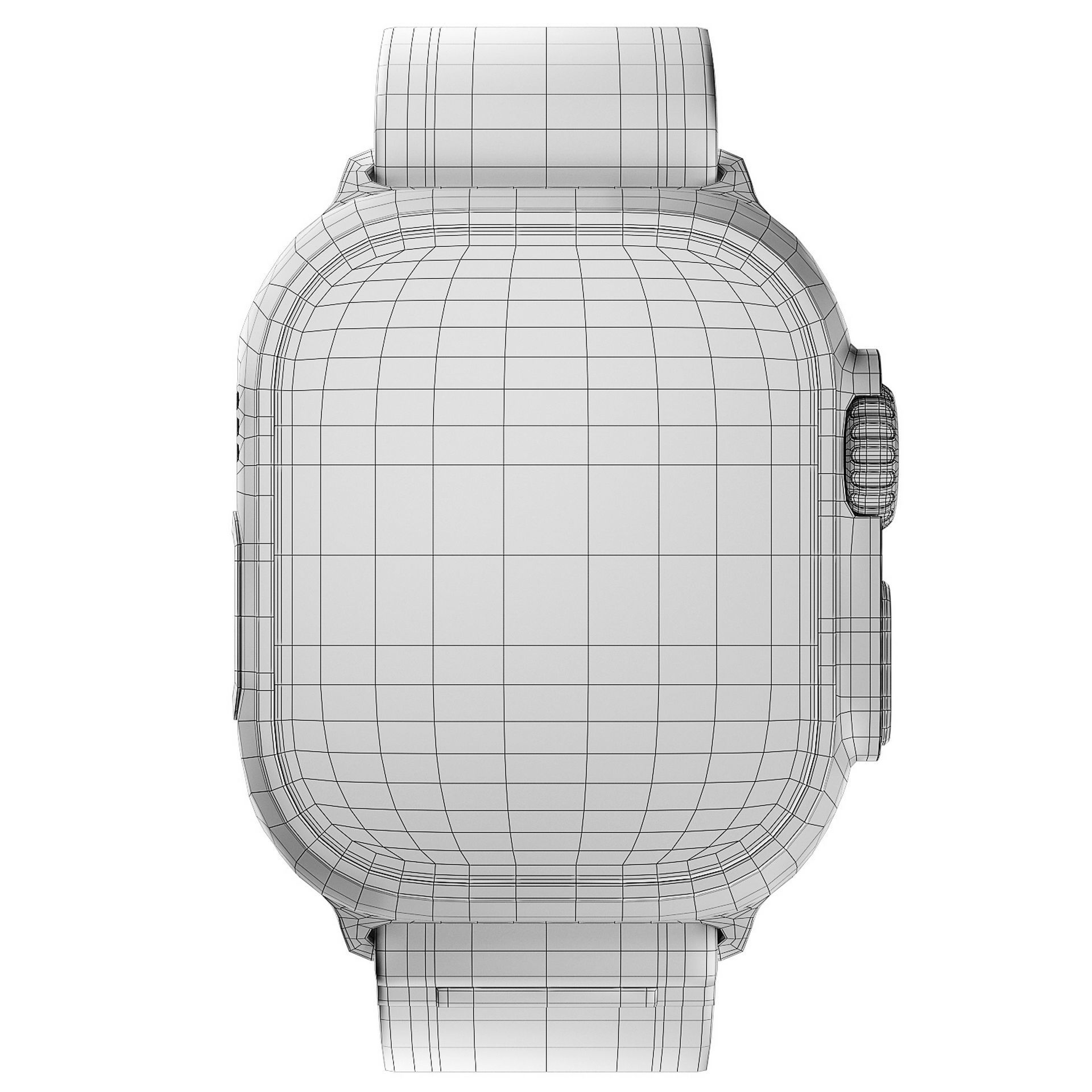 Apple Watch Ultra YellowBeige TrailLoop 3D model_11