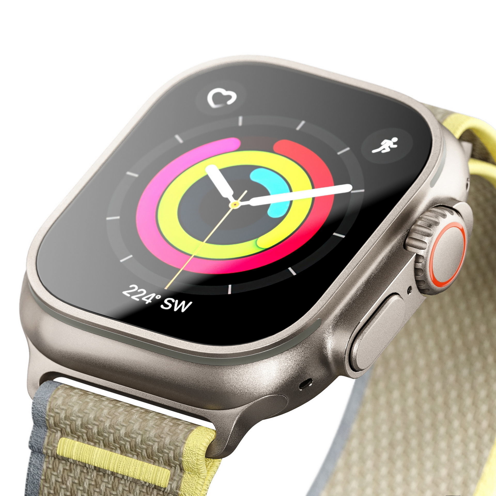 Apple Watch Ultra YellowBeige TrailLoop 3D model_2