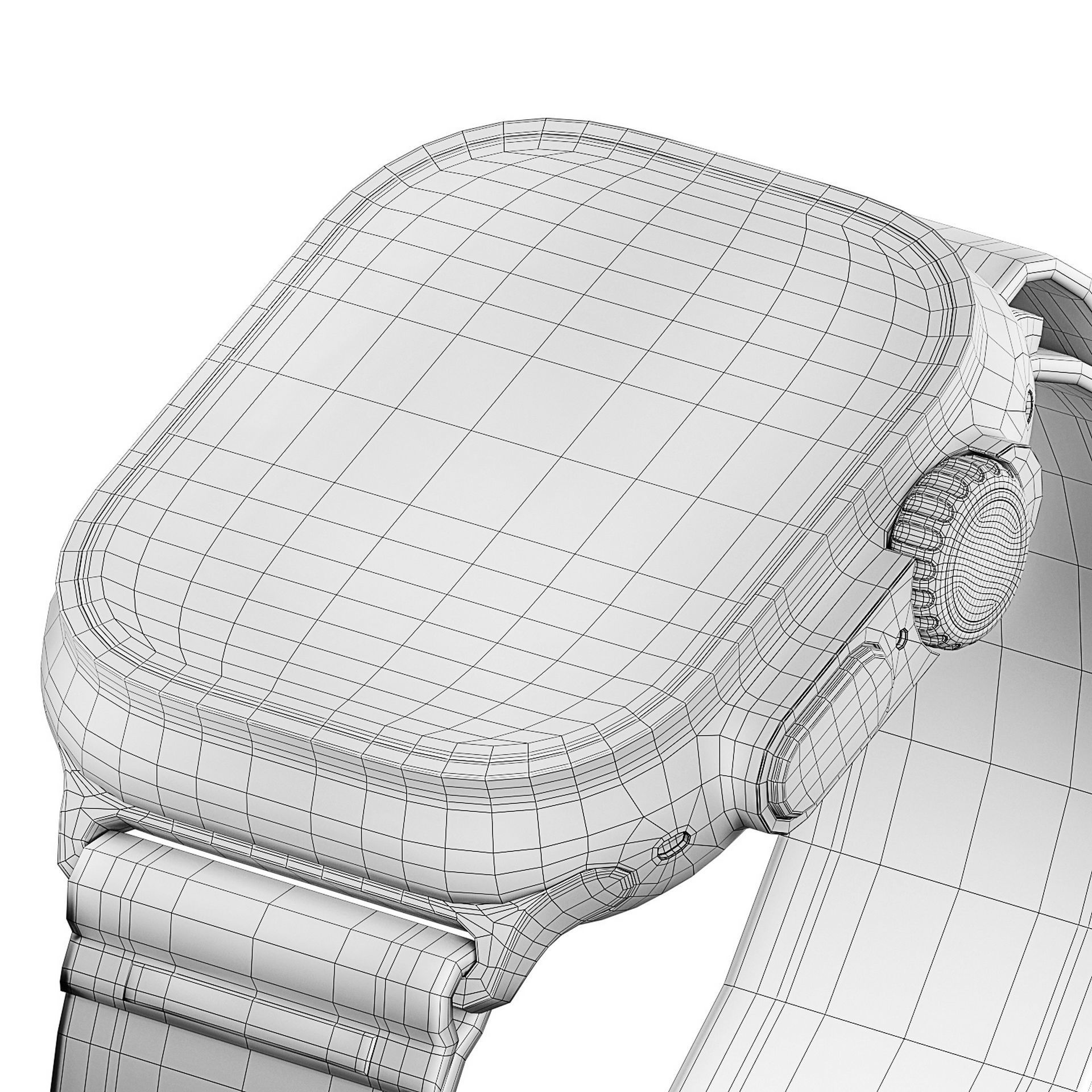 Apple Watch Ultra YellowBeige TrailLoop 3D model_9