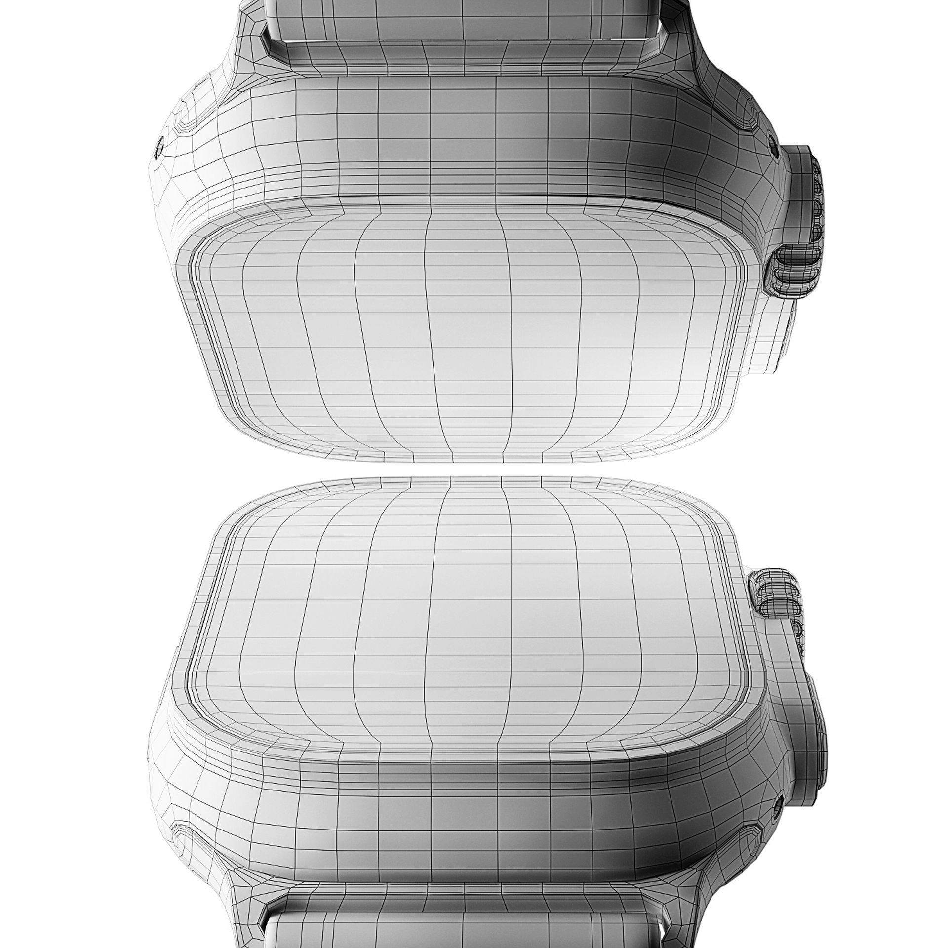 Apple Watch Ultra YellowBeige TrailLoop 3D model_10