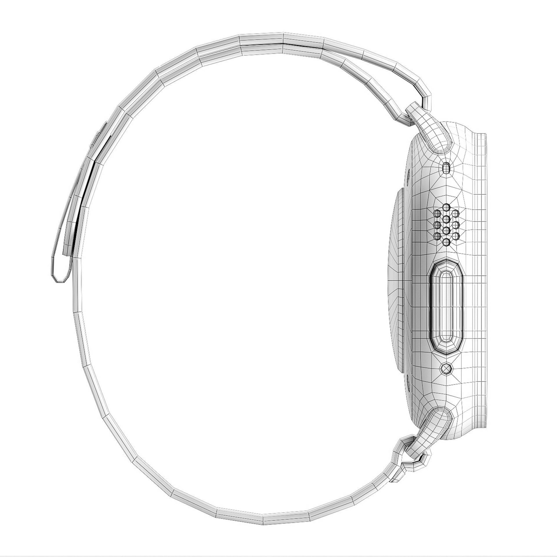 Apple Watch Ultra YellowBeige TrailLoop 3D model_13