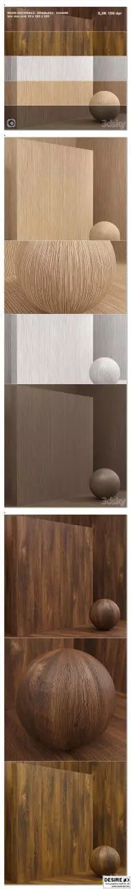 Material wood veneer 3D print model