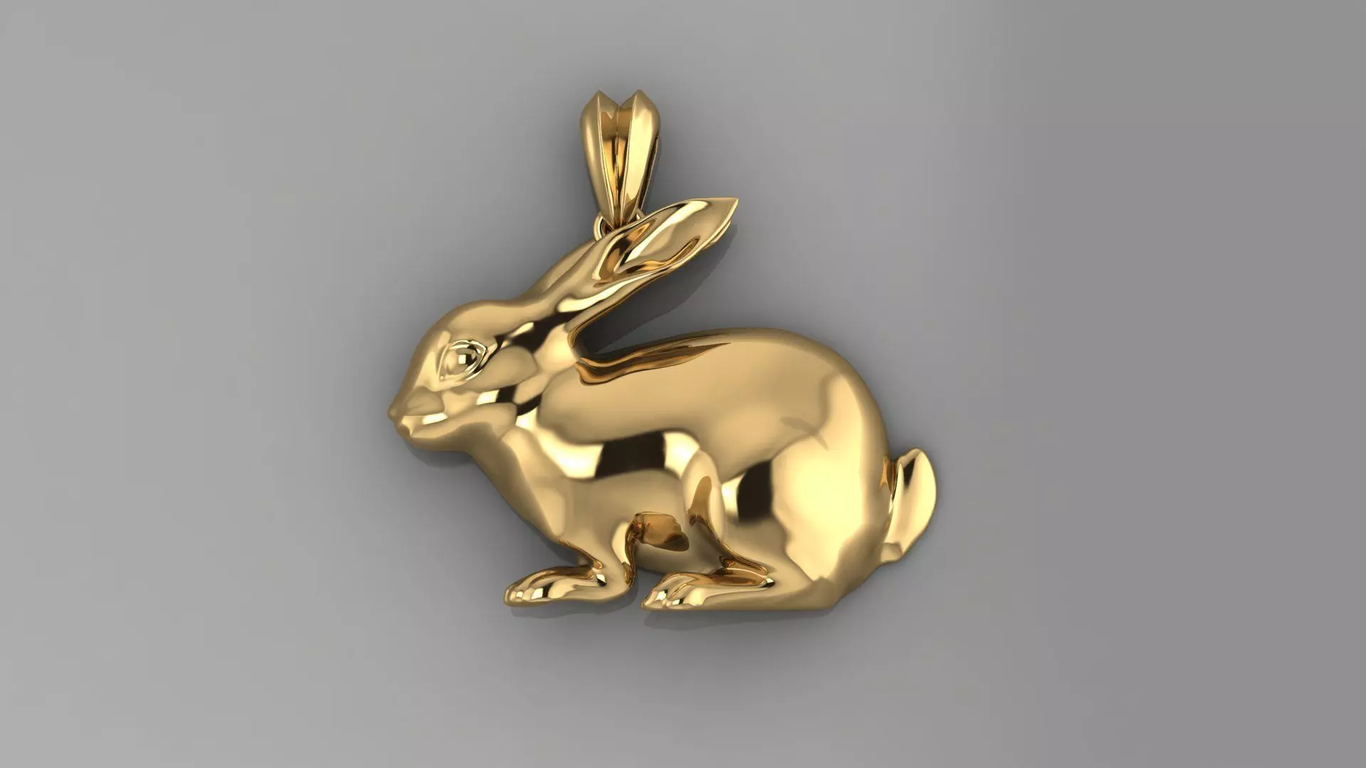 Pendants Rabbit 3D print model_0